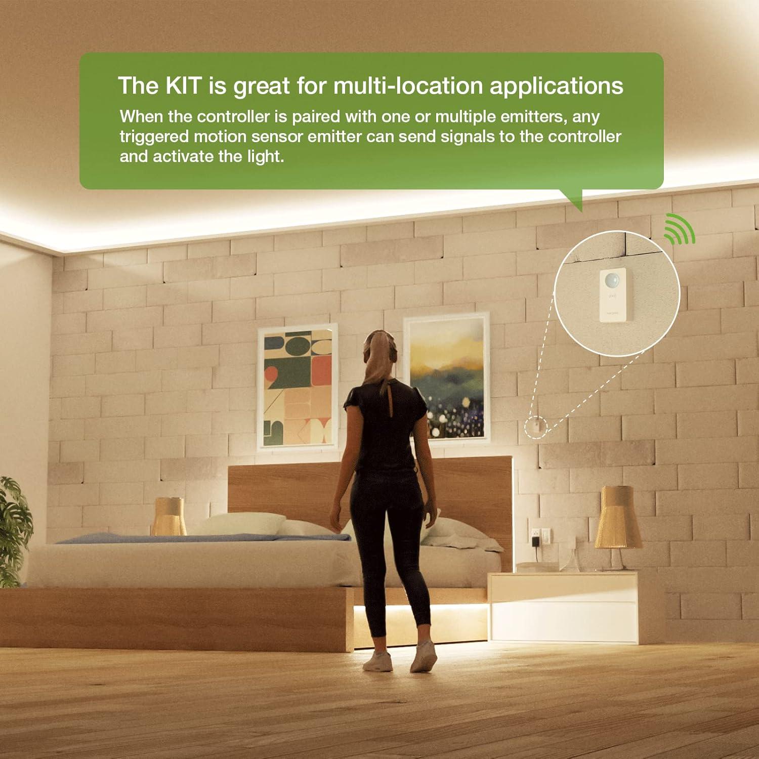 Kit Controlador Sensor Movimiento Inalámbrico RAYZEEK RZ016 12-24V