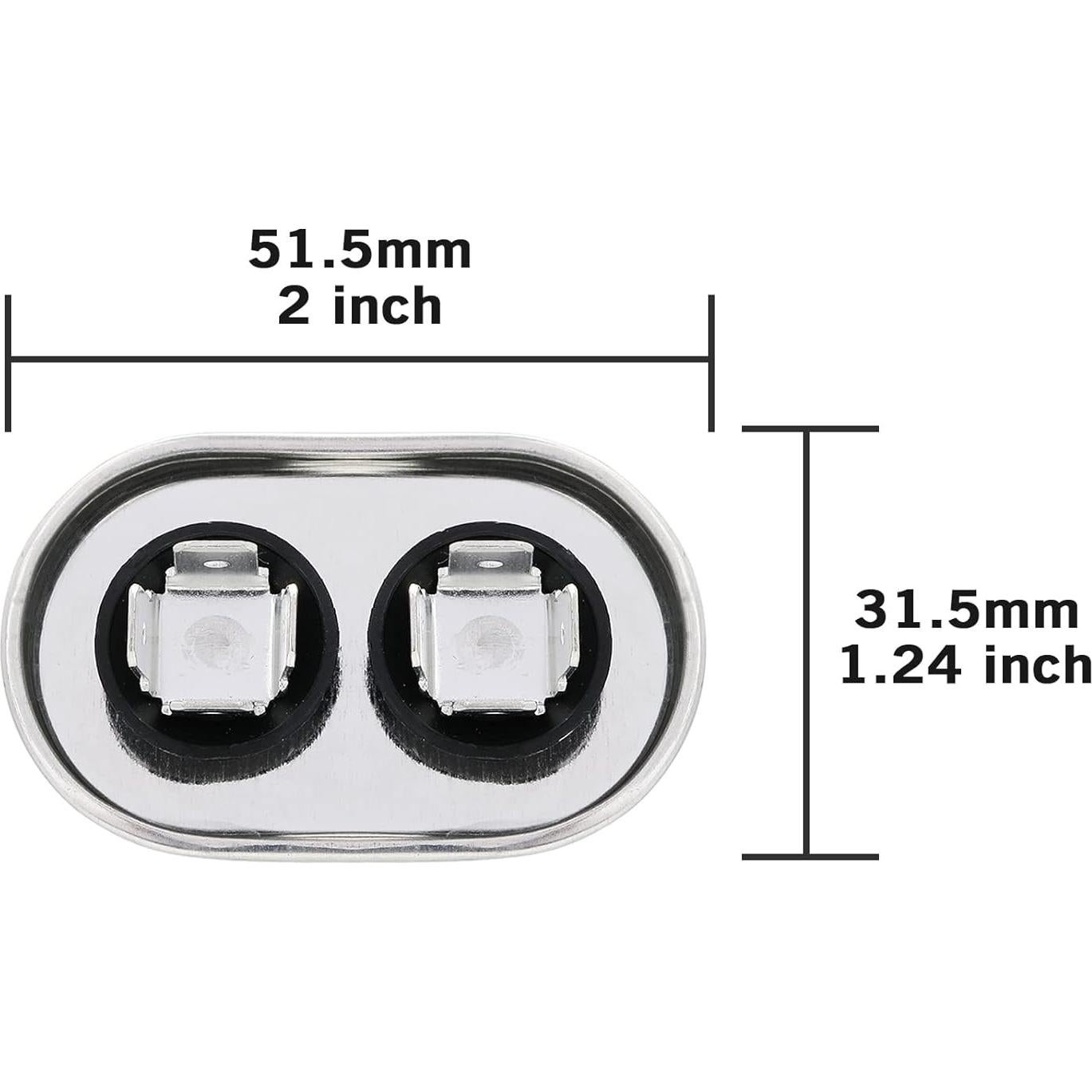 Capacitor Ovalado VEXUNGA 5uF 370/440V CBB65A para AC