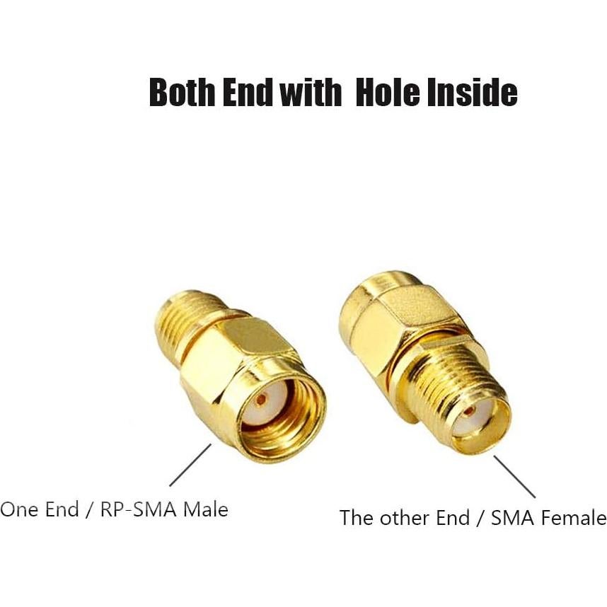 Adaptador Coaxial CORONIR 16Pcs SMA Femenino a RP-SMA Masculino