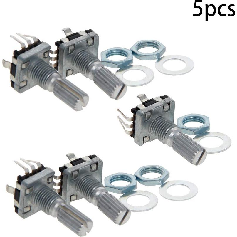Codificador Rotativo Fielect EC11 5 Pines Eje 20mm 5Pcs