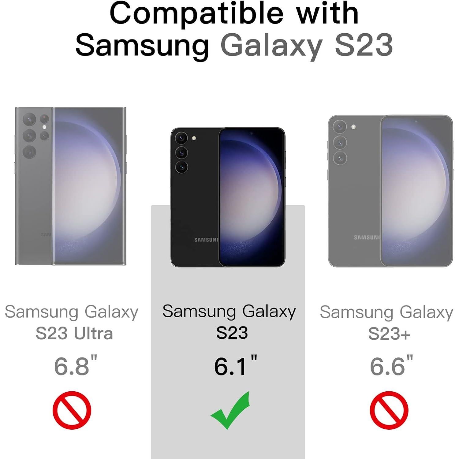 Funda Bumper JETech para Samsung Galaxy S23 5G - Antigolpes Negro