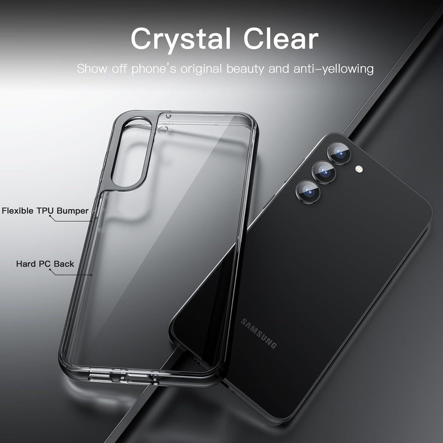 Funda Bumper JETech para Samsung Galaxy S23 5G - Antigolpes Negro