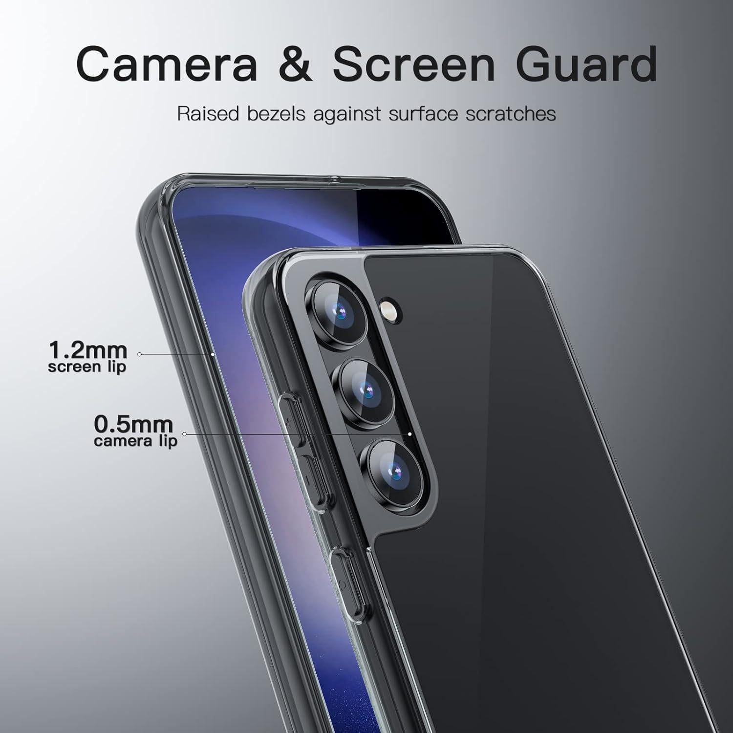 Funda Bumper JETech para Samsung Galaxy S23 5G - Antigolpes Negro