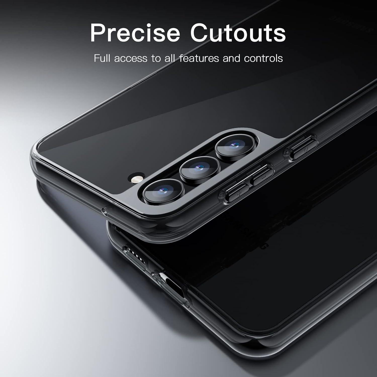 Funda Bumper JETech para Samsung Galaxy S23 5G - Antigolpes Negro