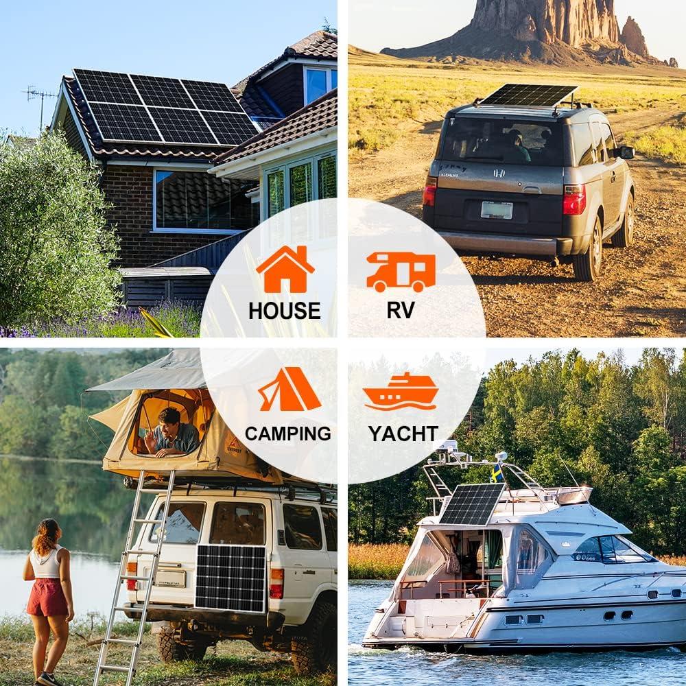 Panel Solar Monocristalino DOKIO 150W 18V Alta Eficiencia