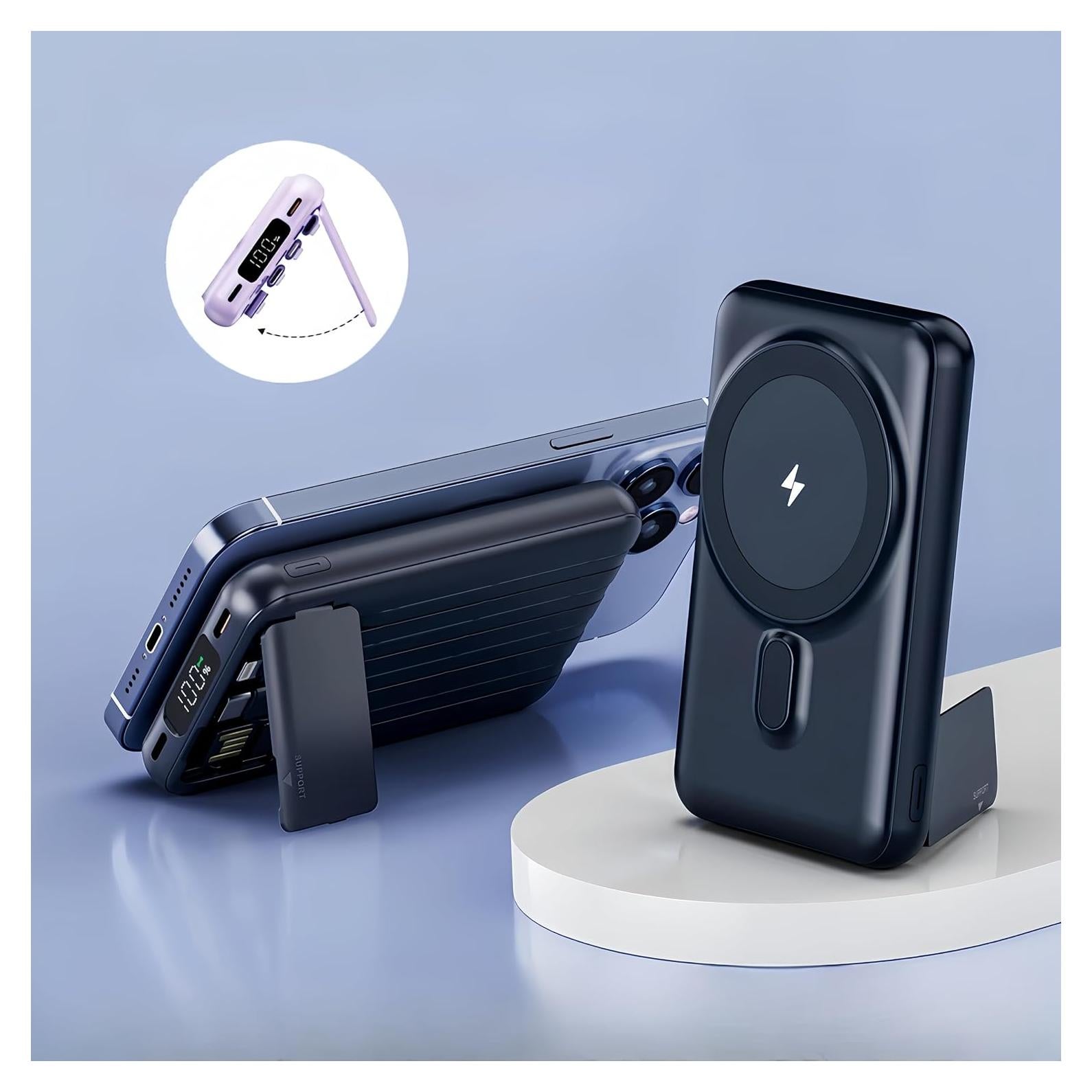 Banco de Energía Magnético RCHL 10000mAh Carga Rápida 22.5W