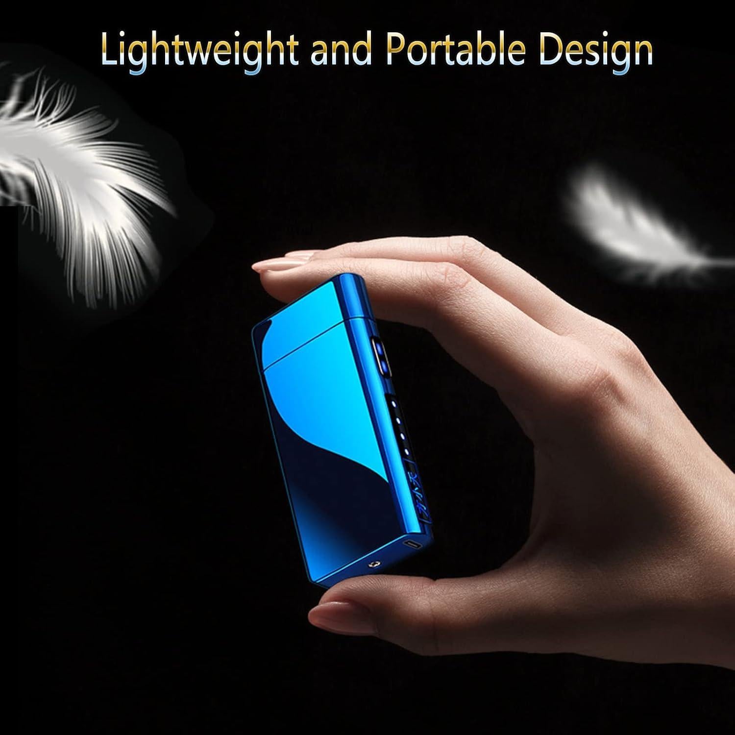 Encendedor Eléctrico 2 en 1 PIOYYDS D2 Negro Hielo Recargable