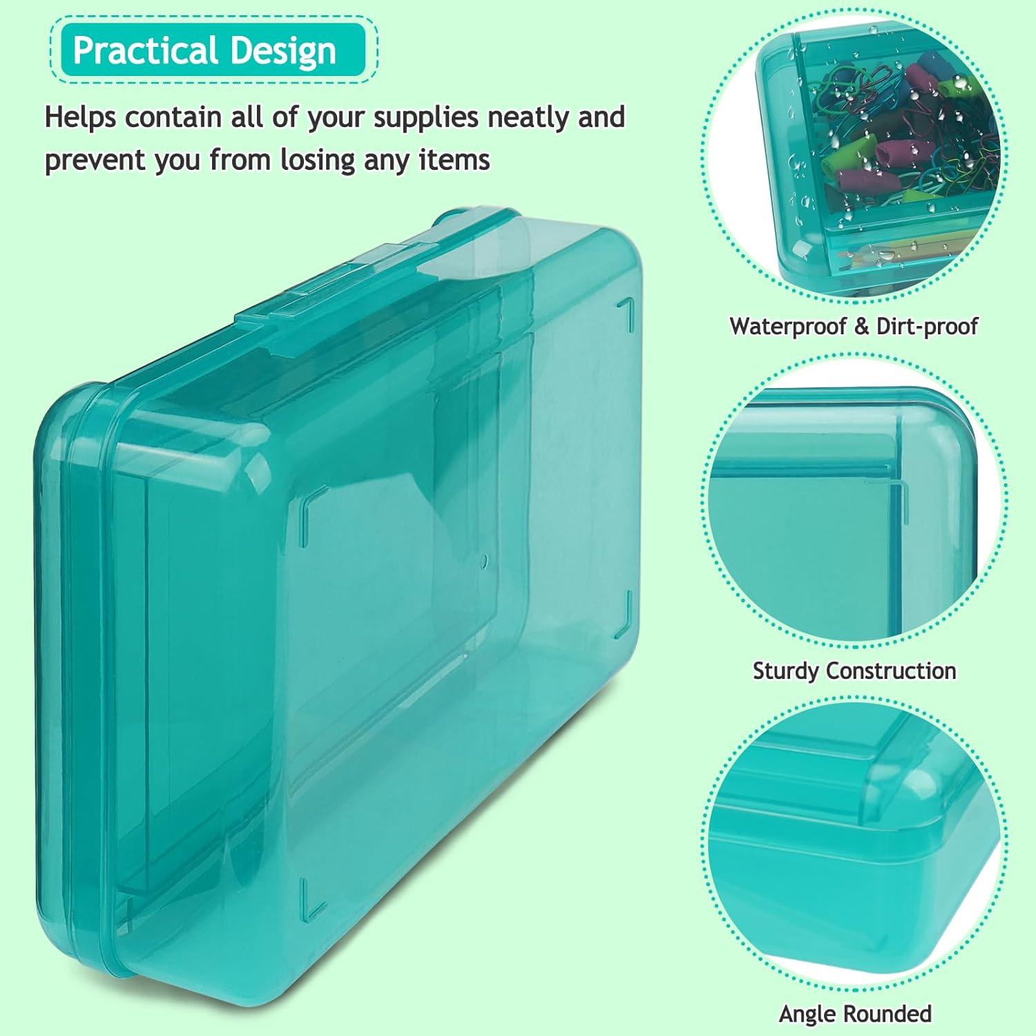 Estuche de Lápices SFLHHDM Doble Capa Verde 20.8x11.7cm