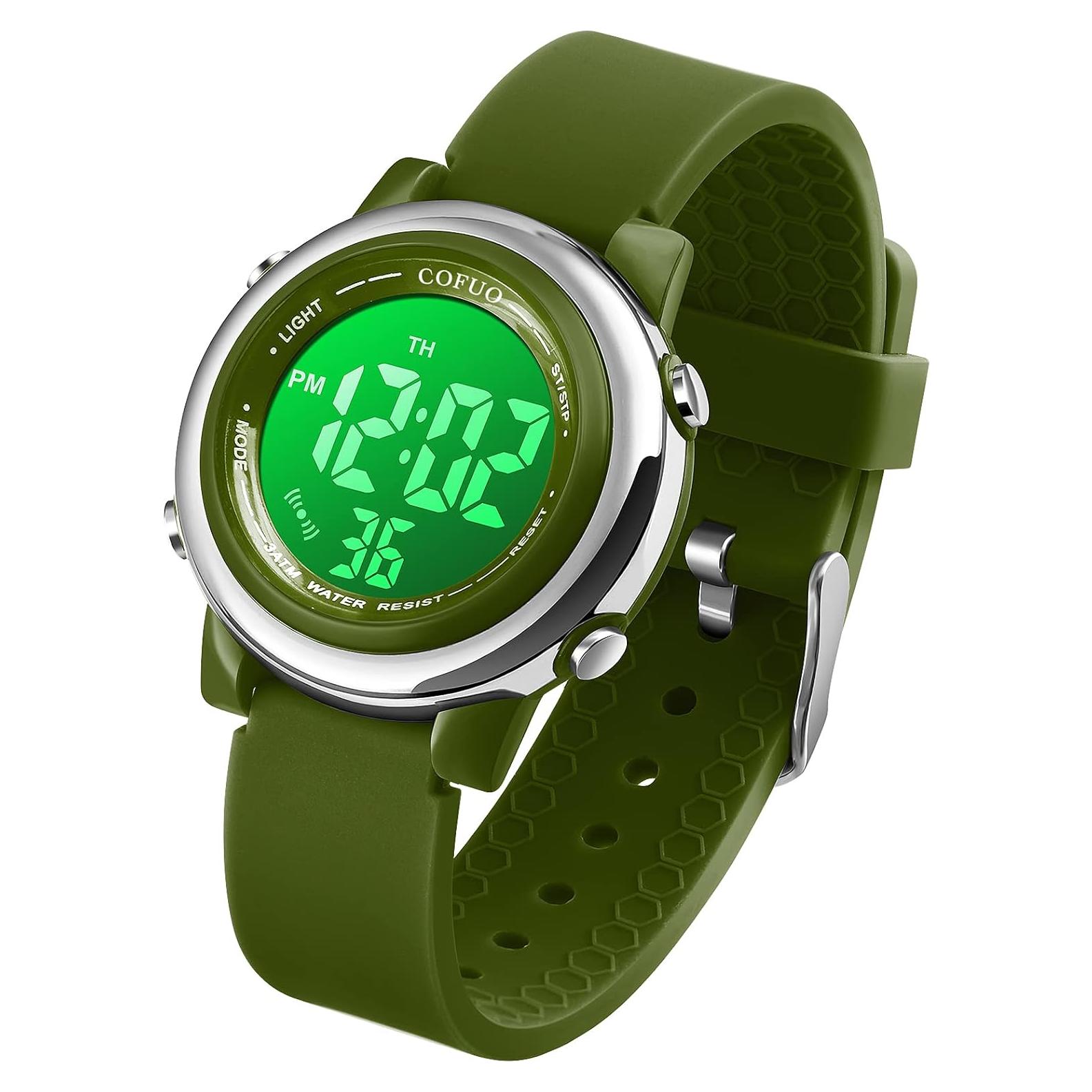 Reloj Deportivo Digital Cofuo para Niños Impermeable LED