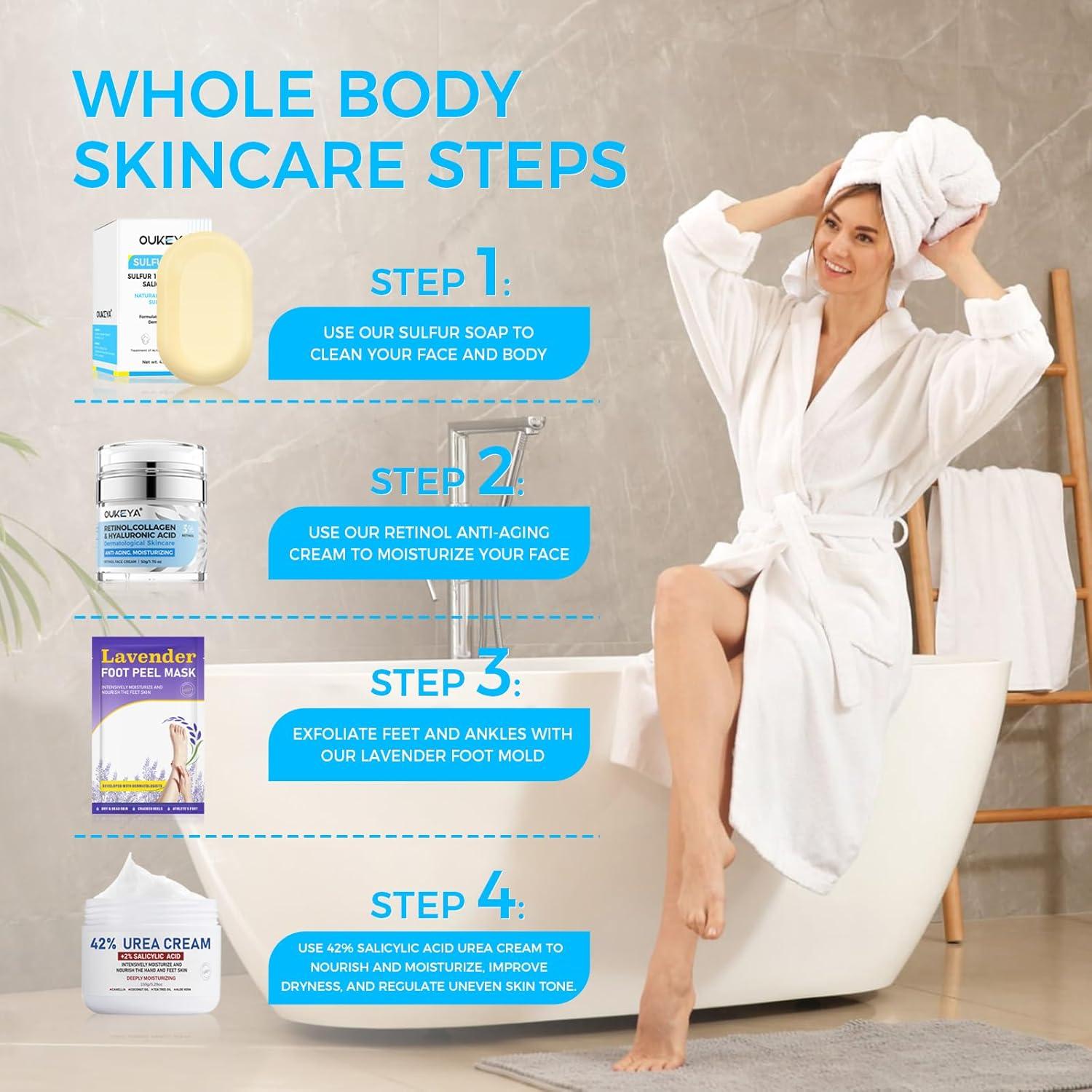 Jabón de Azufre OUKEYA 10% para Acné 114g - Tratamiento Facial