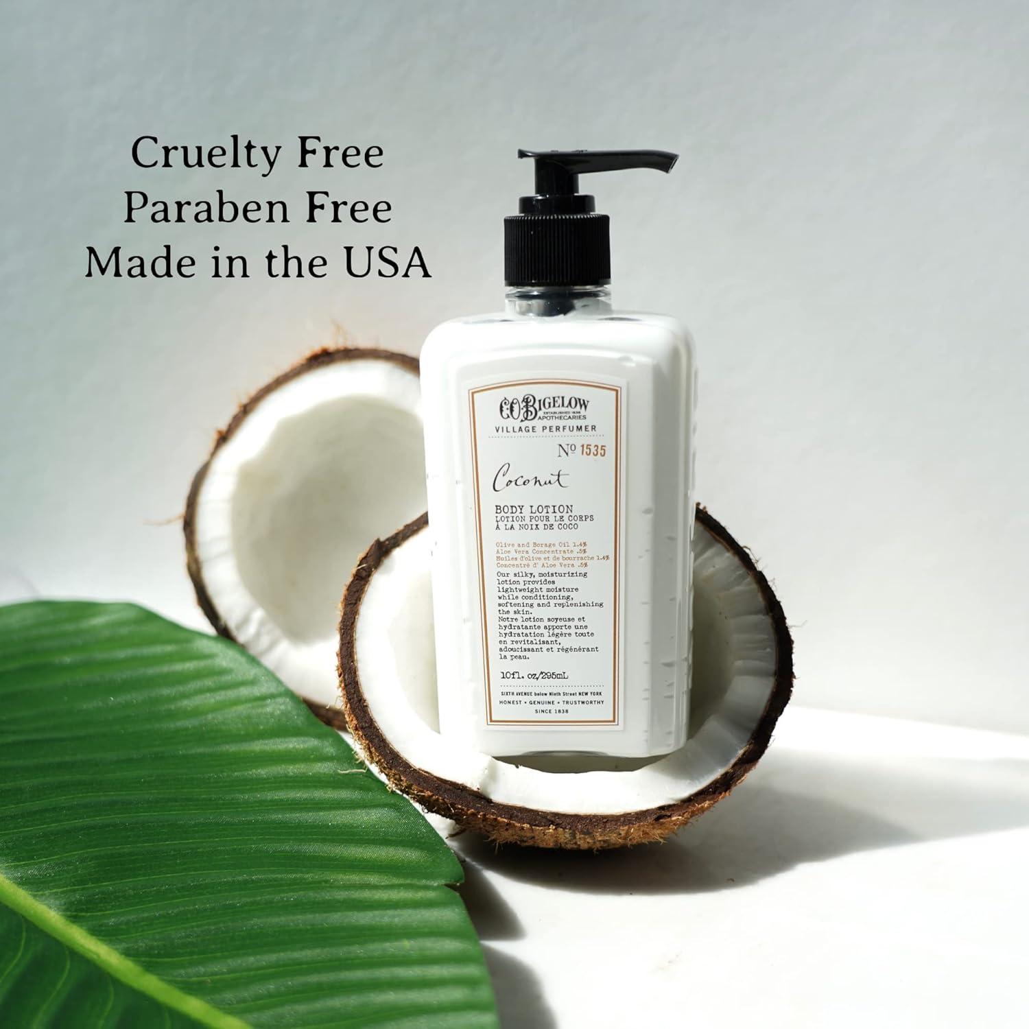 Loción Hidratante de Coco C.O. Bigelow 295 ml - Piel Suave y Saludable