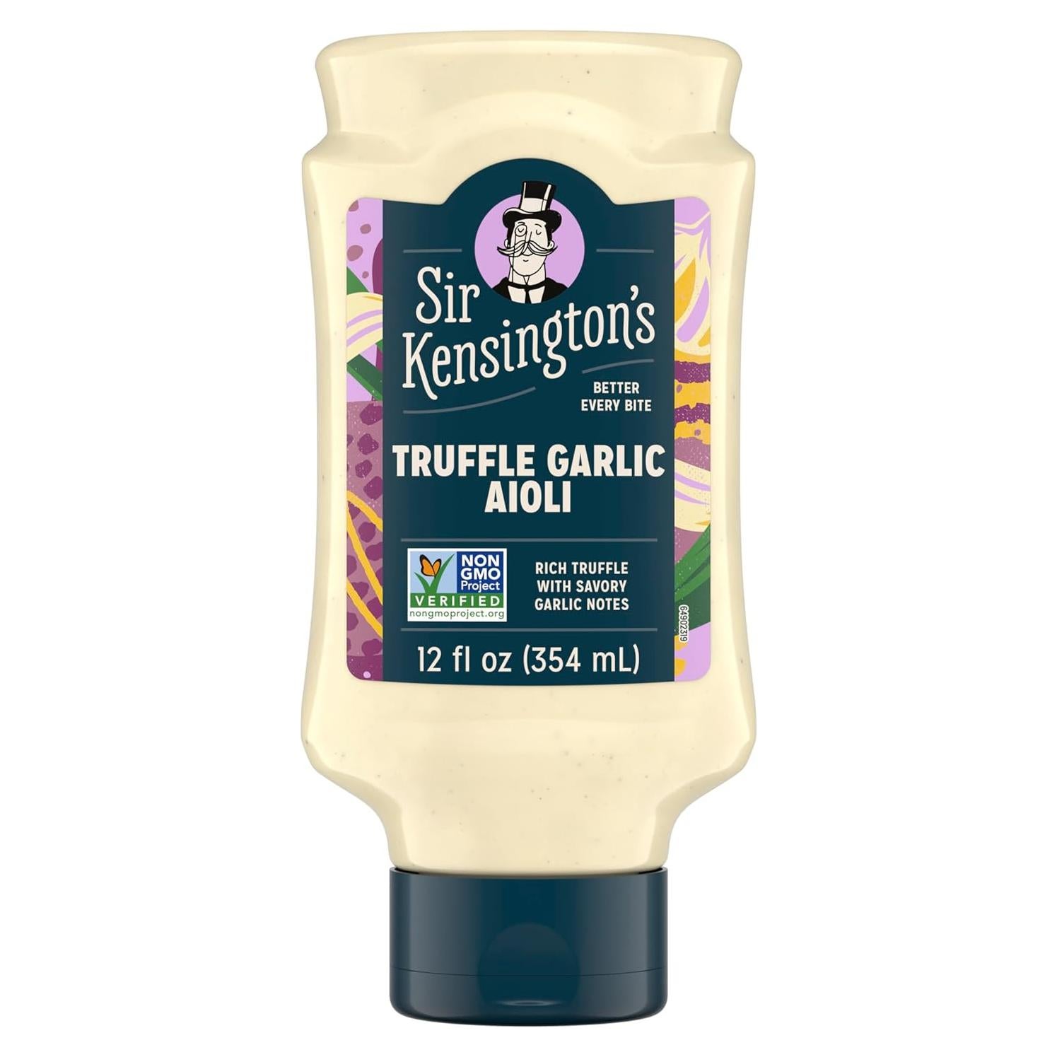 Aioli de Ajo Trufado Sir Kensington 340 g Sin Gluten Keto