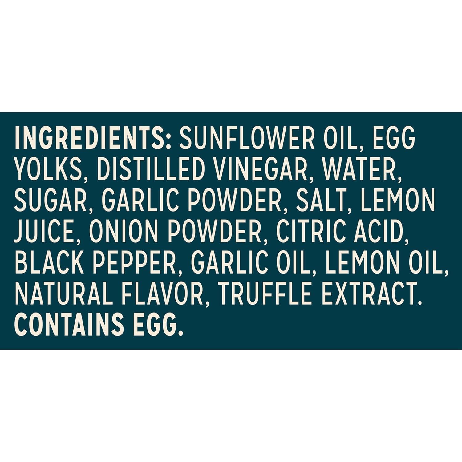 Aioli de Ajo Trufado Sir Kensington 340 g Sin Gluten Keto