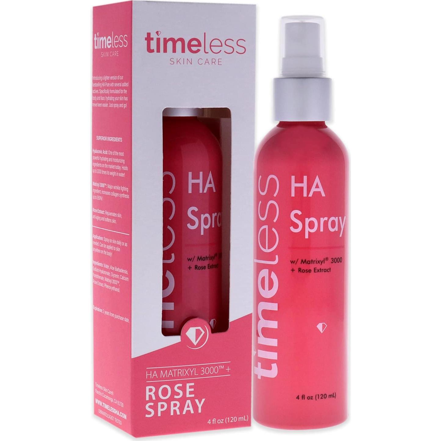 Spray Hidratante Timeless HA Matrixyl 3000 226.8 g (Paquete de 2)