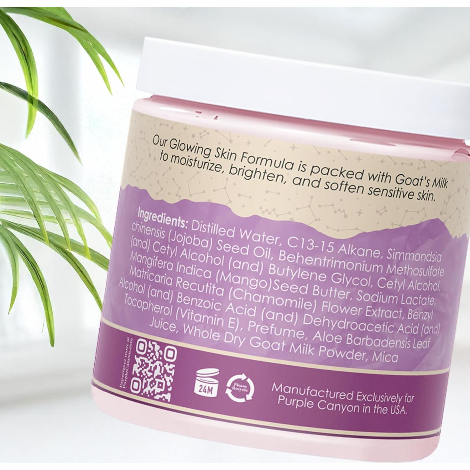 Manteca Corporal Batida de Leche de Cabra Purple Canyon 227g - Lavanda y Rosa