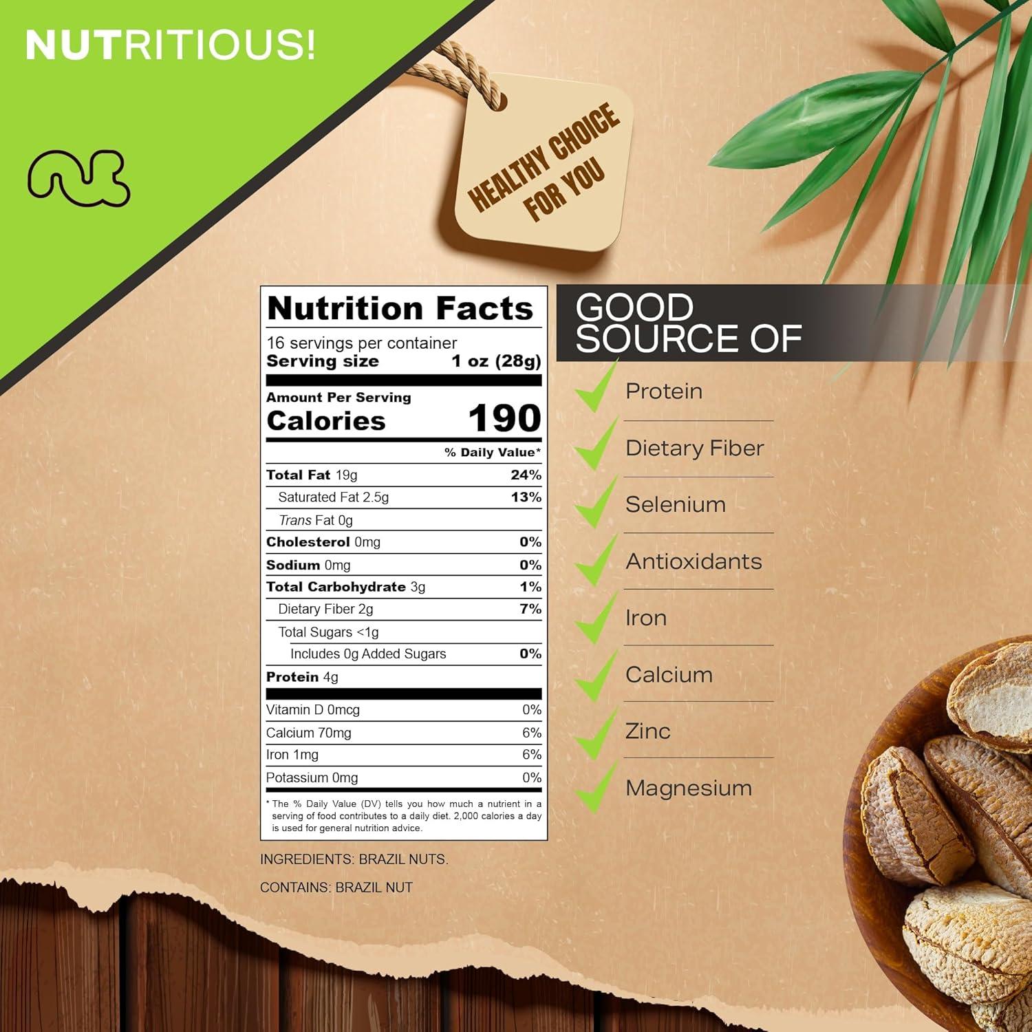 Nueces de Brasil Crudas en Cáscara Nut Cravings 454g