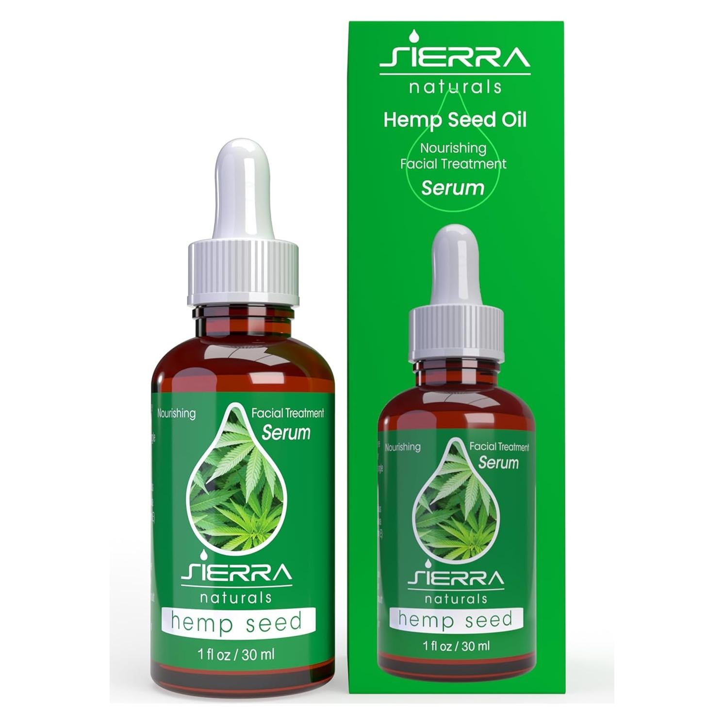 Suero Facial Aceite de Semilla de Cáñamo Sierra Naturals 29.57ml