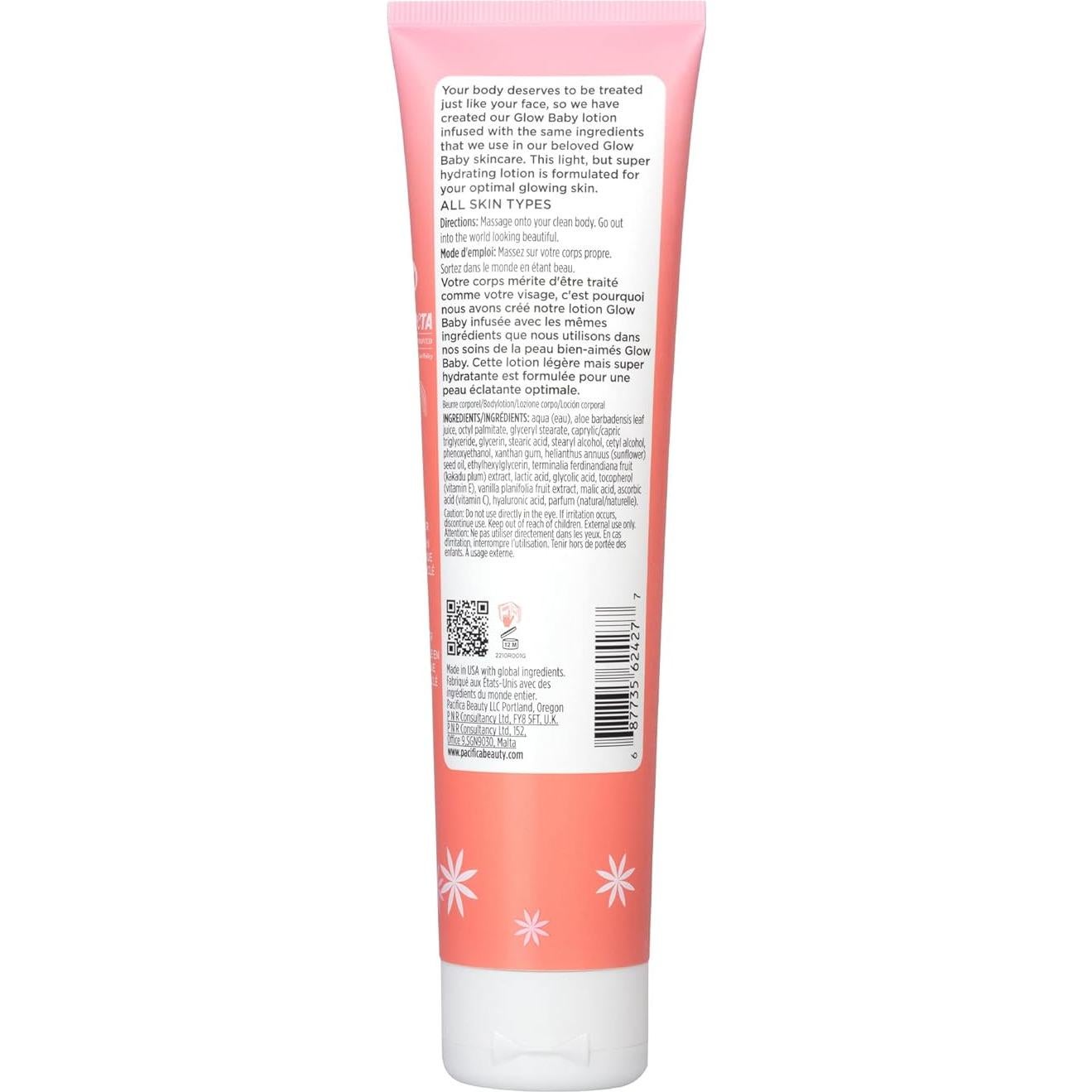 Dúo Corporal Iluminador Pacifica Glow Baby - Exfoliante AHA 295ml
