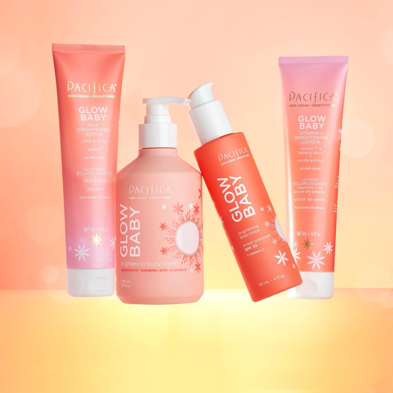 Dúo Corporal Iluminador Pacifica Glow Baby - Exfoliante AHA 295ml