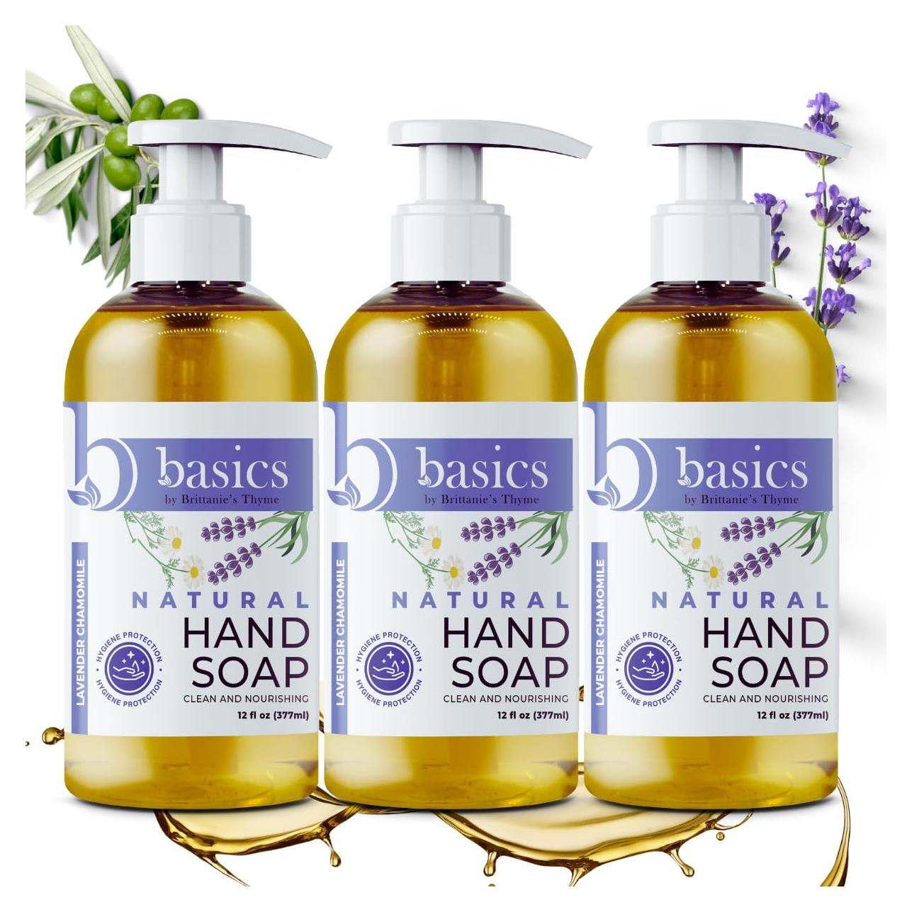 Jabón de Manos Natural Brittanie's Thyme 3 Pack 354 ml Lavanda