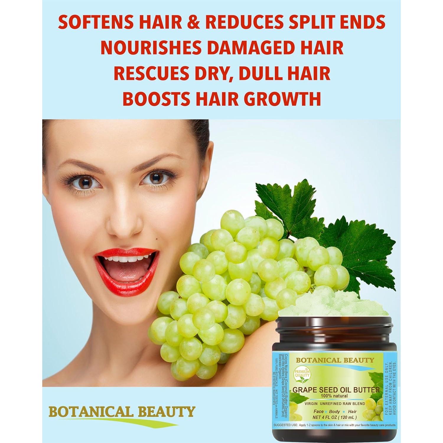 Mantequilla de Semilla de Uva Belleza Botánica 118 ml Cruda Natural