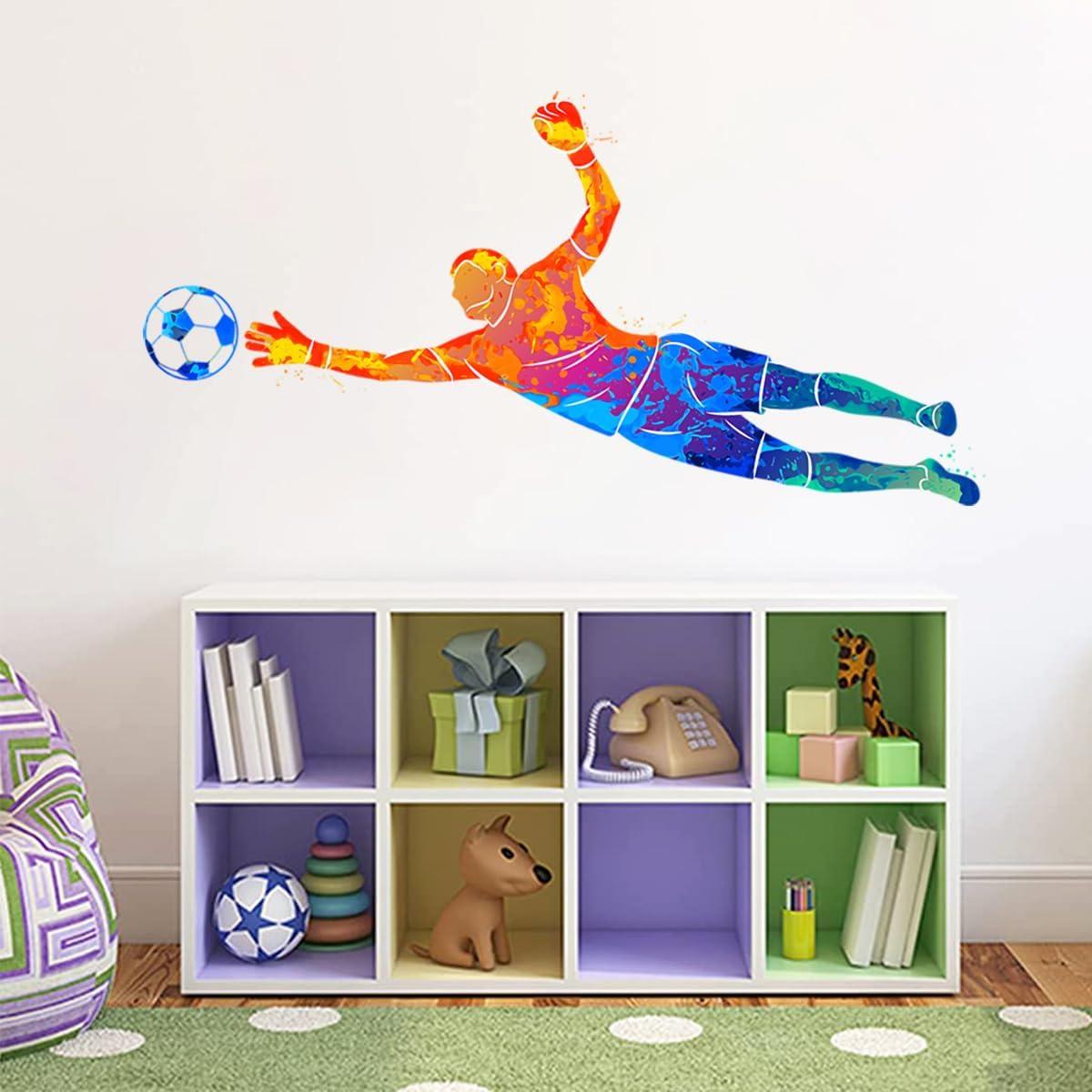 Calcomanía de Pared de Fútbol WOYINIS 2 Hojas 30.48x91.44 cm