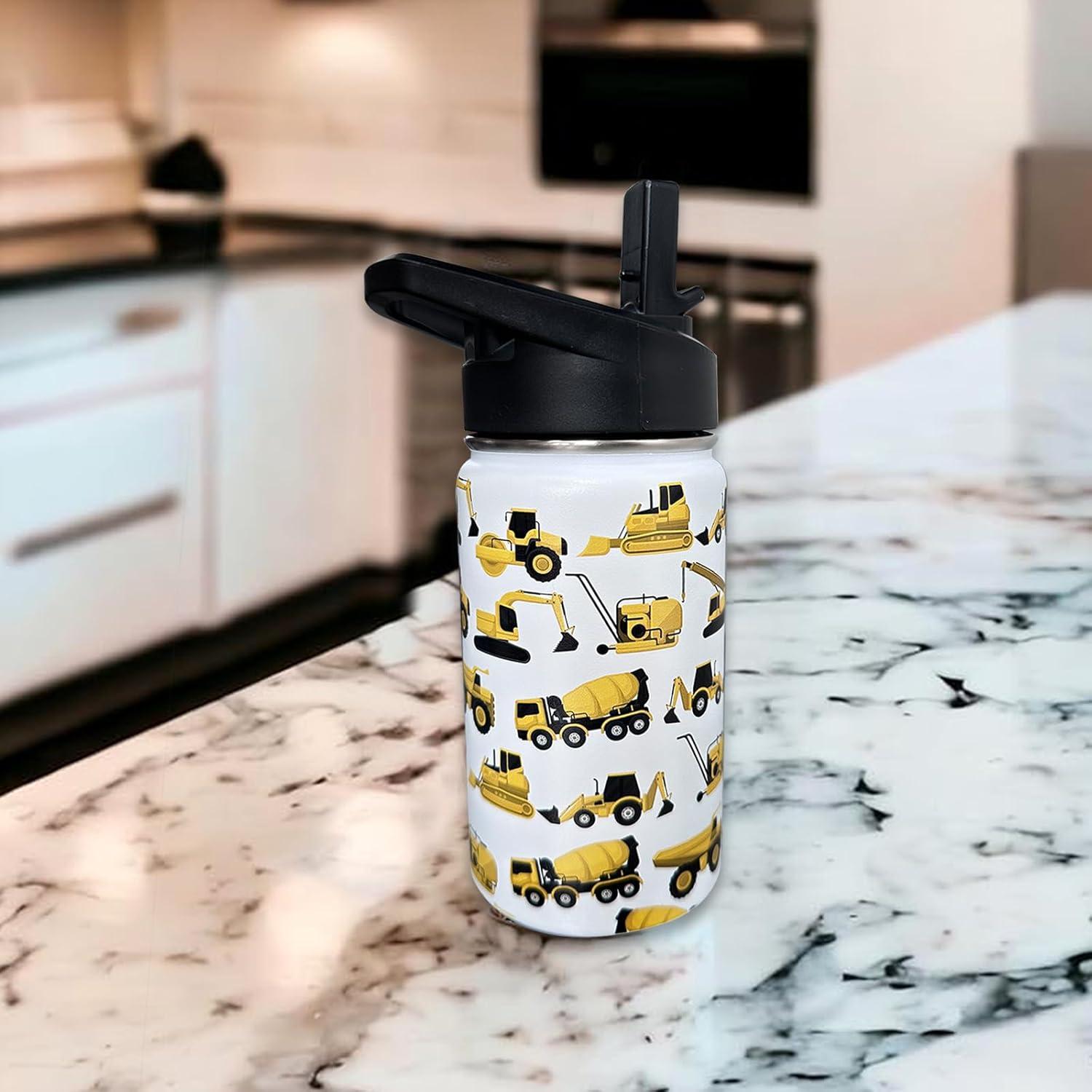 Botella de Agua para Niños XDMXY 12oz Acero Inoxidable Aislada