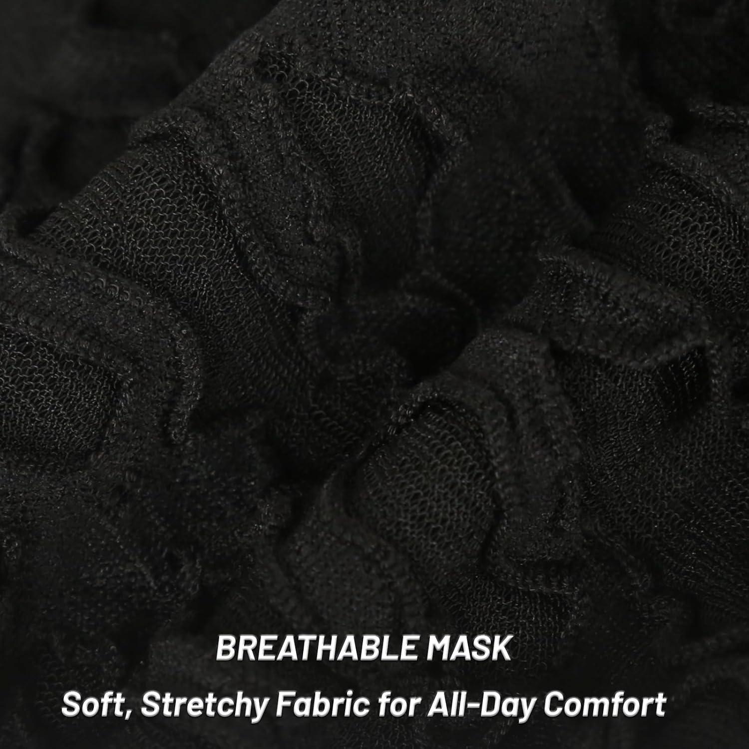 Máscara de encaje completa gótica negra para Halloween adulto