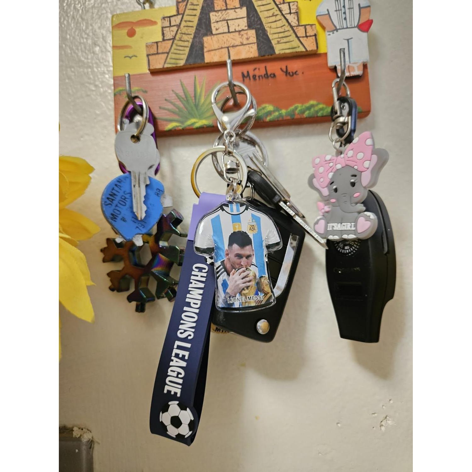 Llavero de Goma Lionel Messi - Edición Mundialista Argentina
