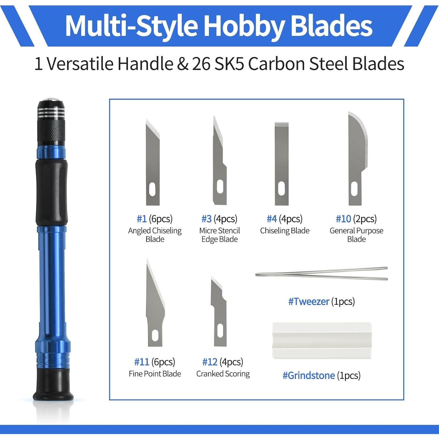 Juego de cuchillos de precisión JIAN 29 piezas manualidades