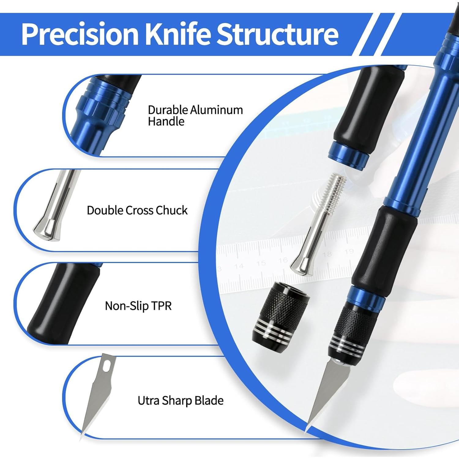 Juego de cuchillos de precisión JIAN 29 piezas manualidades