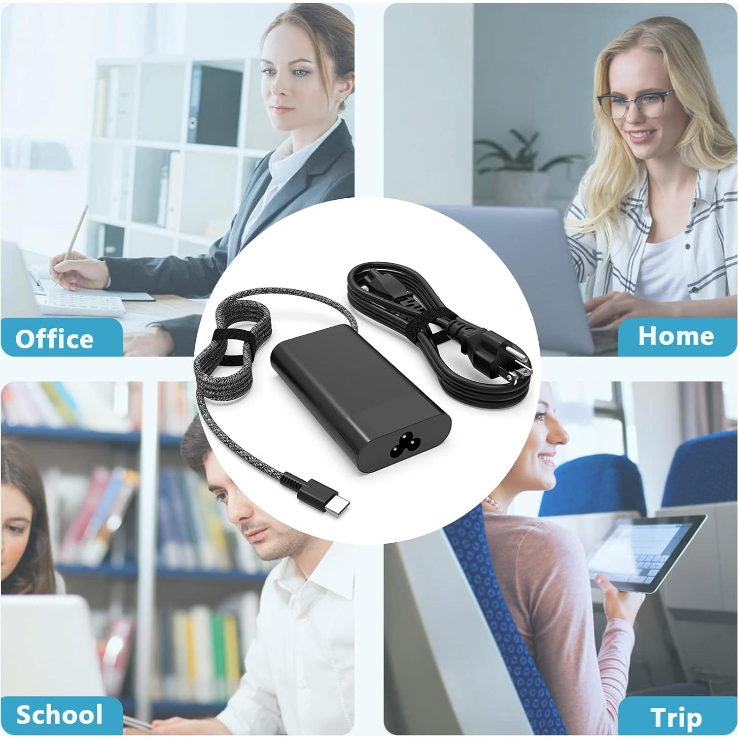 Cargador USB C 65W GVKRLXZ para HP Envy 17T y ProBook 450