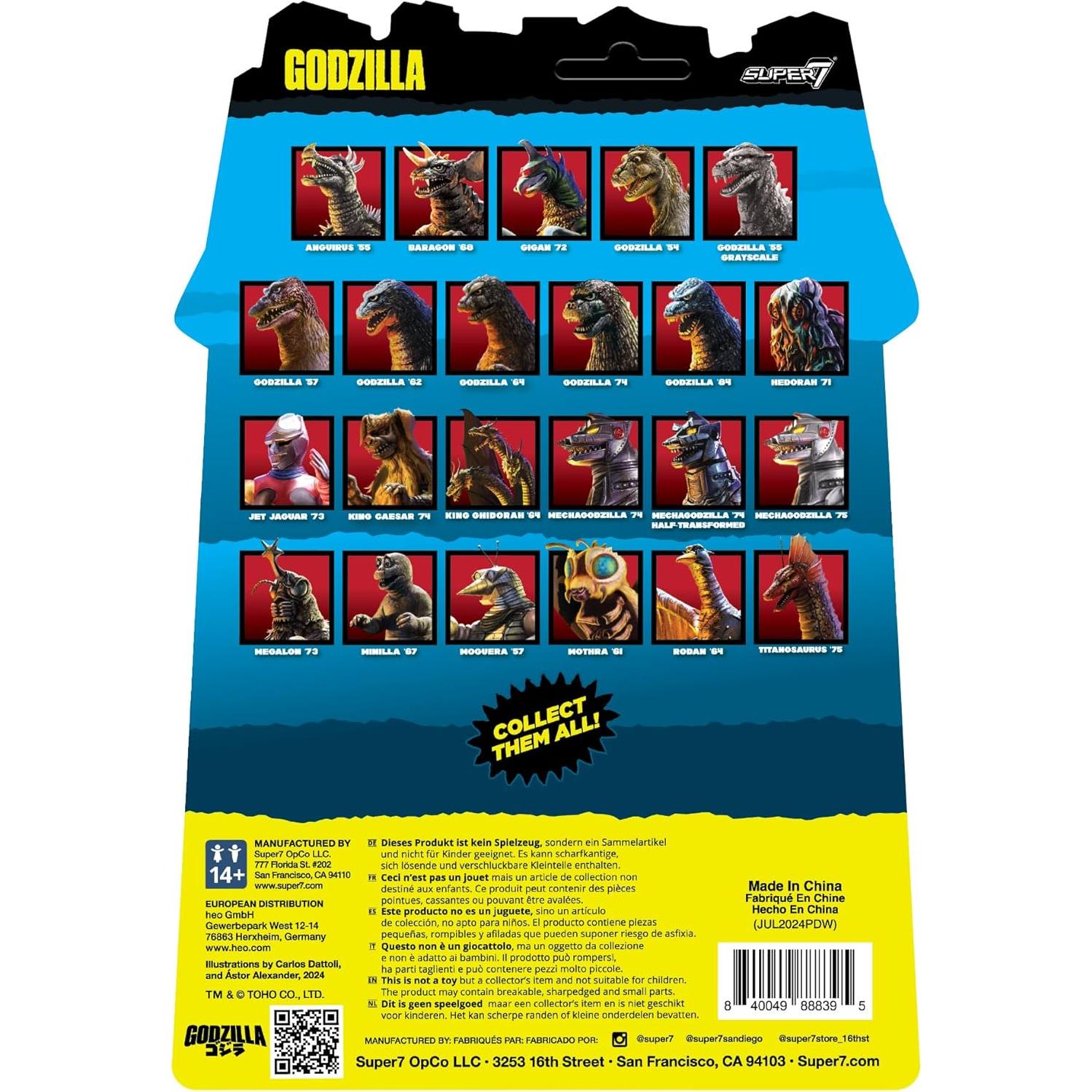 Figura de Acción Godzilla '84 Rayo de Calor Super7 9.53 cm