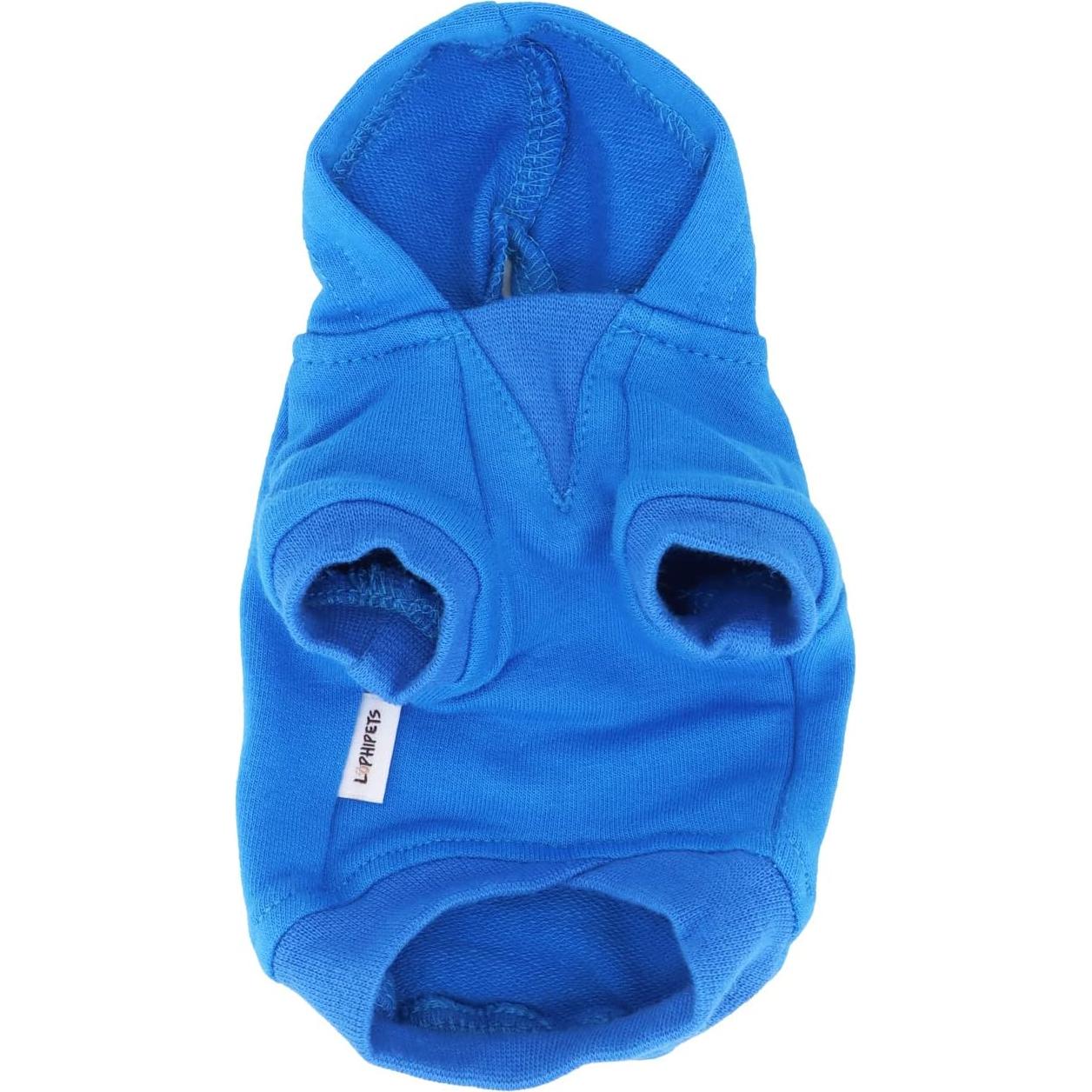 Sudadera LOPHIPETS para Perros Pequeños Azul XXS - Algodón