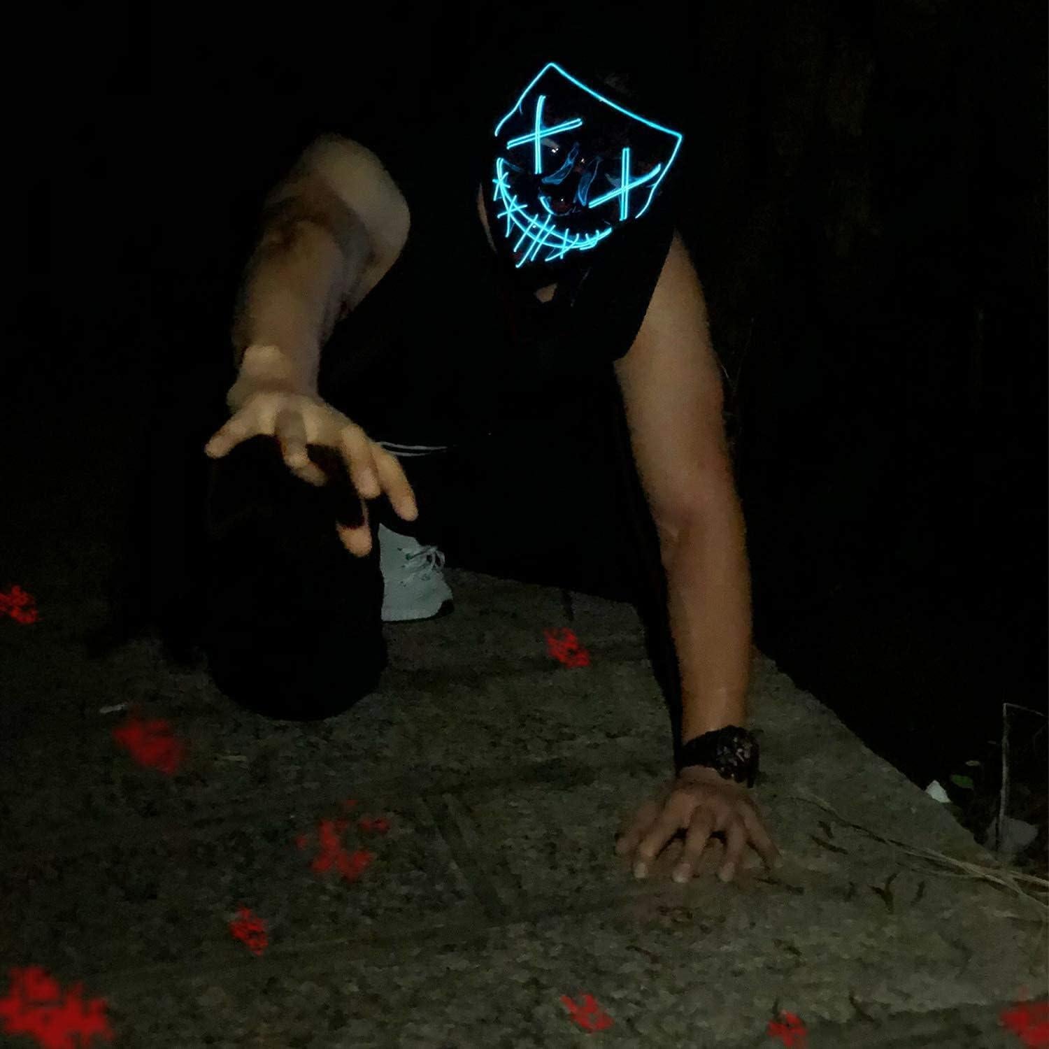 Máscara LED Halloween Poptrend 2 Pack - Iluminada y Aterradora