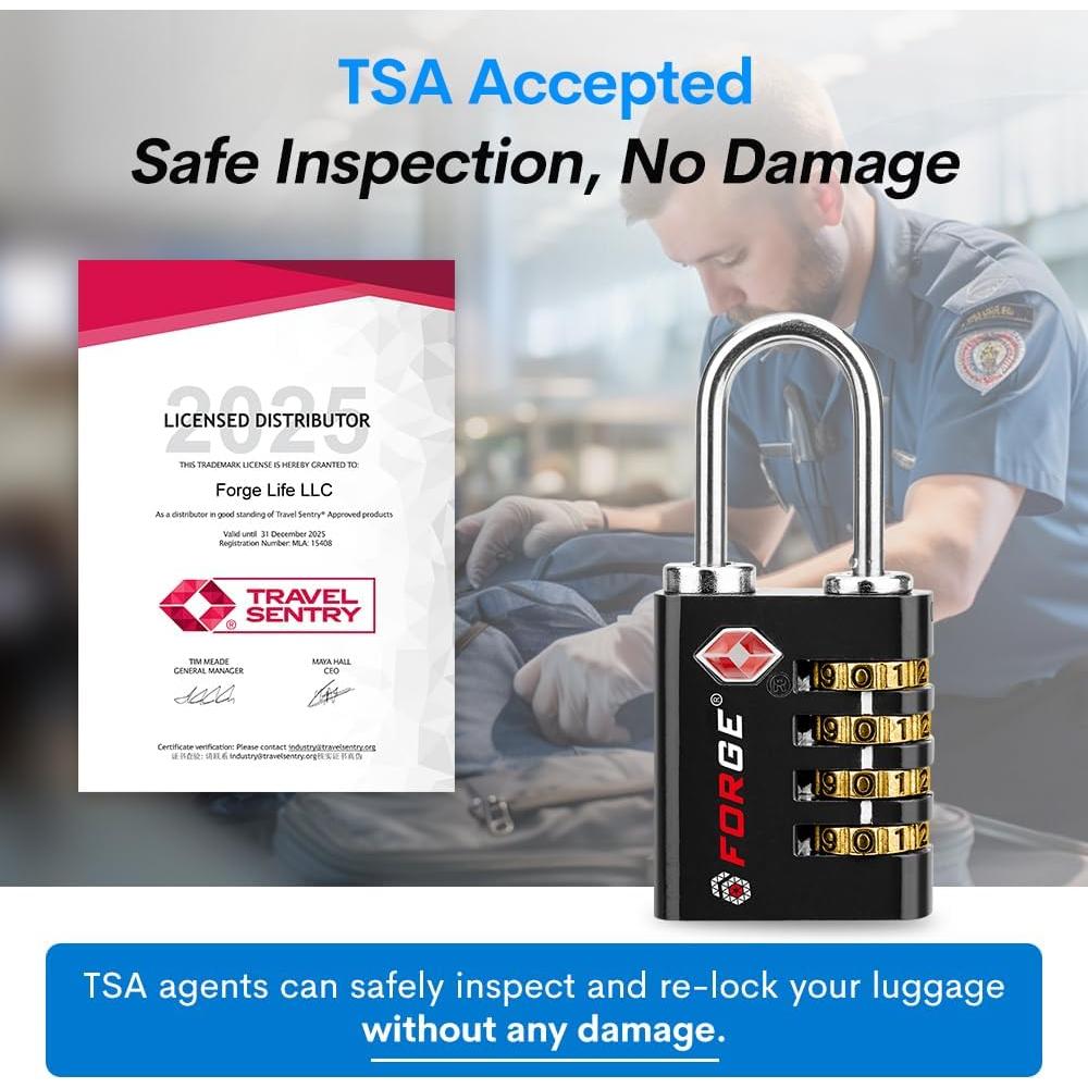 Cerradura TSA Forja TS-431 Doble Apertura 2 Pk Negra