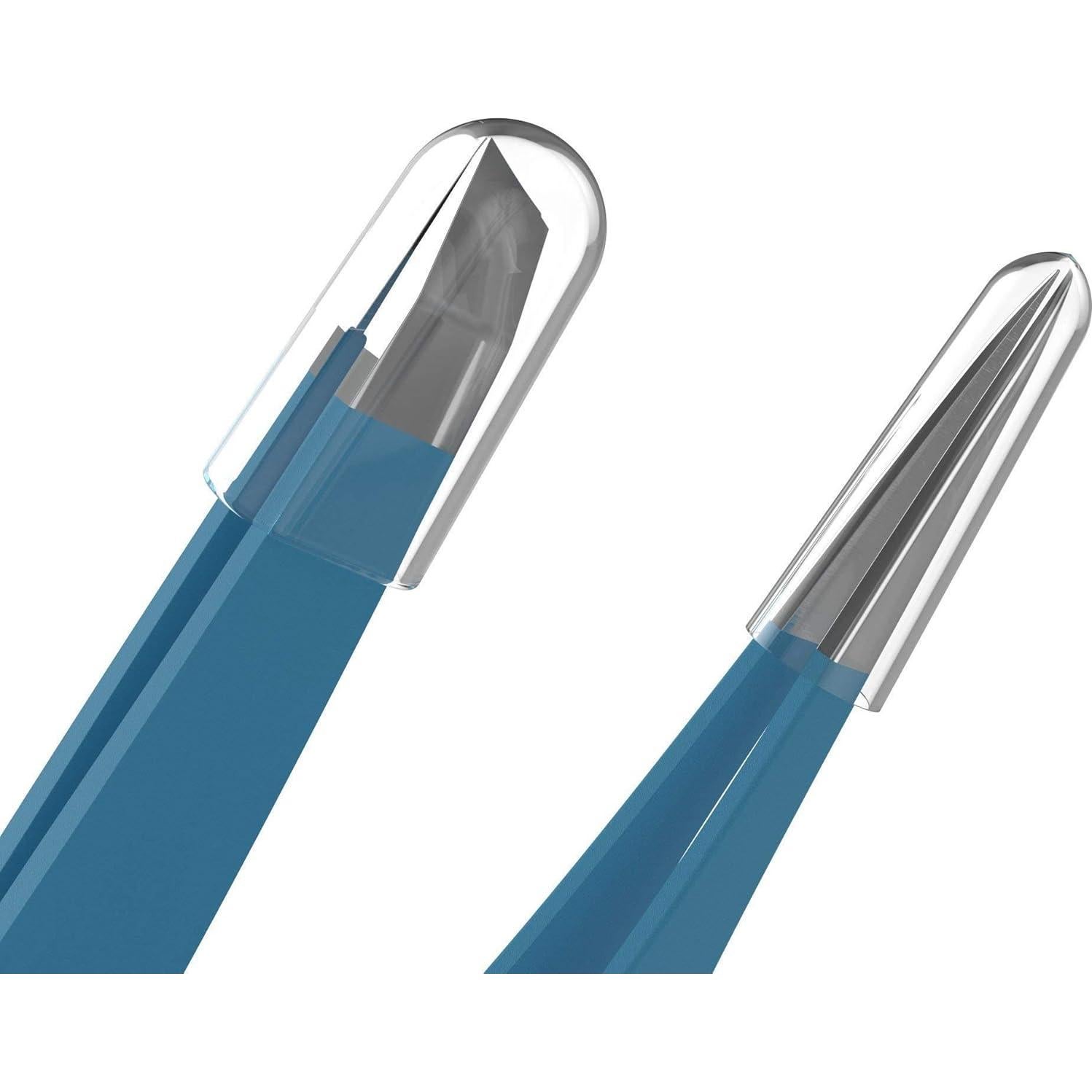 Pinzas Guru para Cejas - Set de 2, Acero Inoxidable, Verde