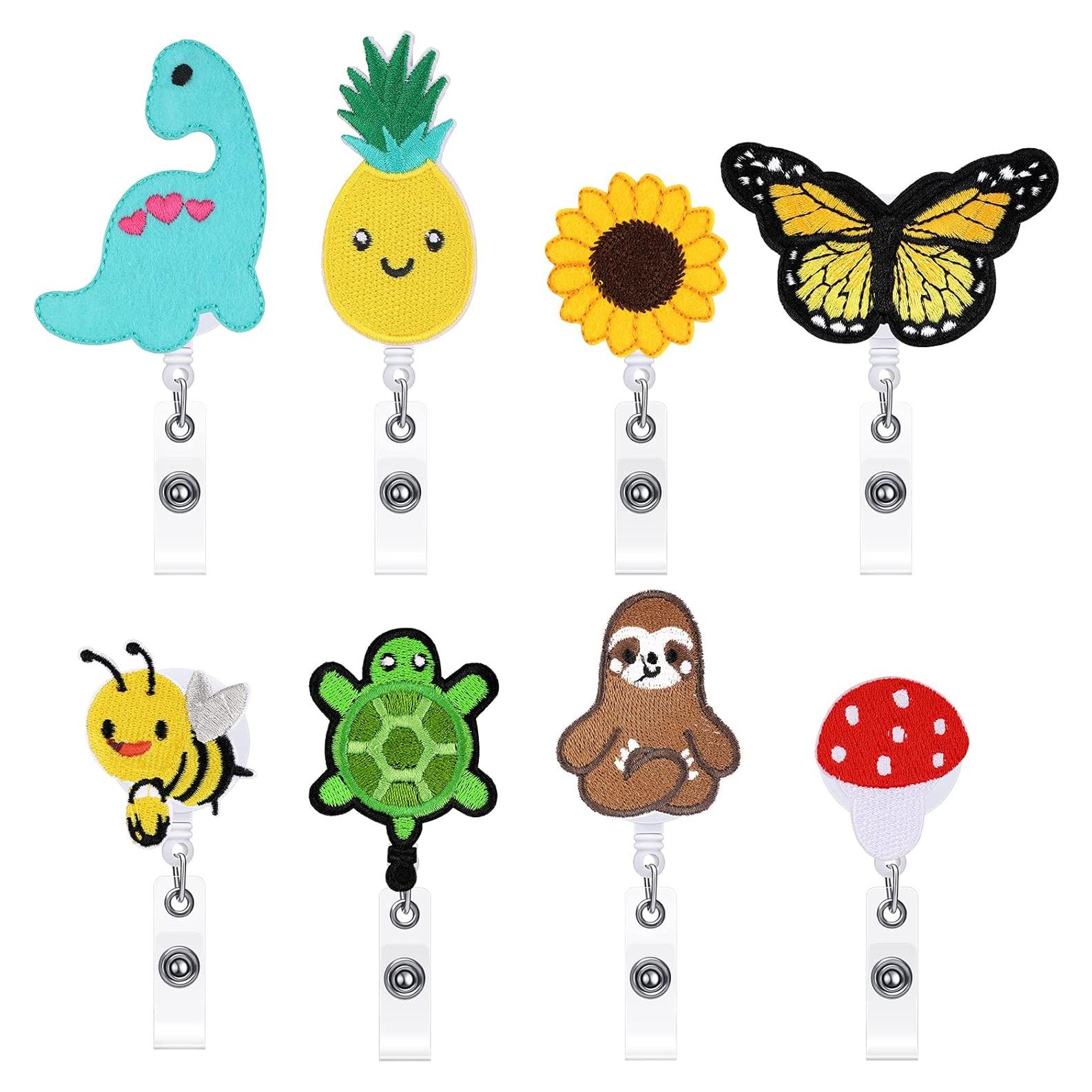 8 Ruedas de Insignia Retráctiles Zonon para Enfermeras