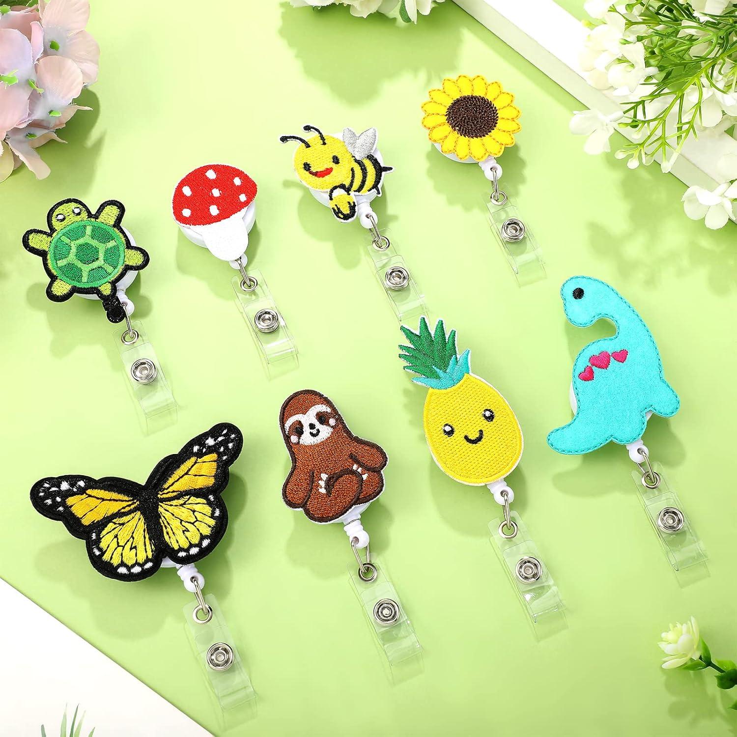 8 Ruedas de Insignia Retráctiles Zonon para Enfermeras