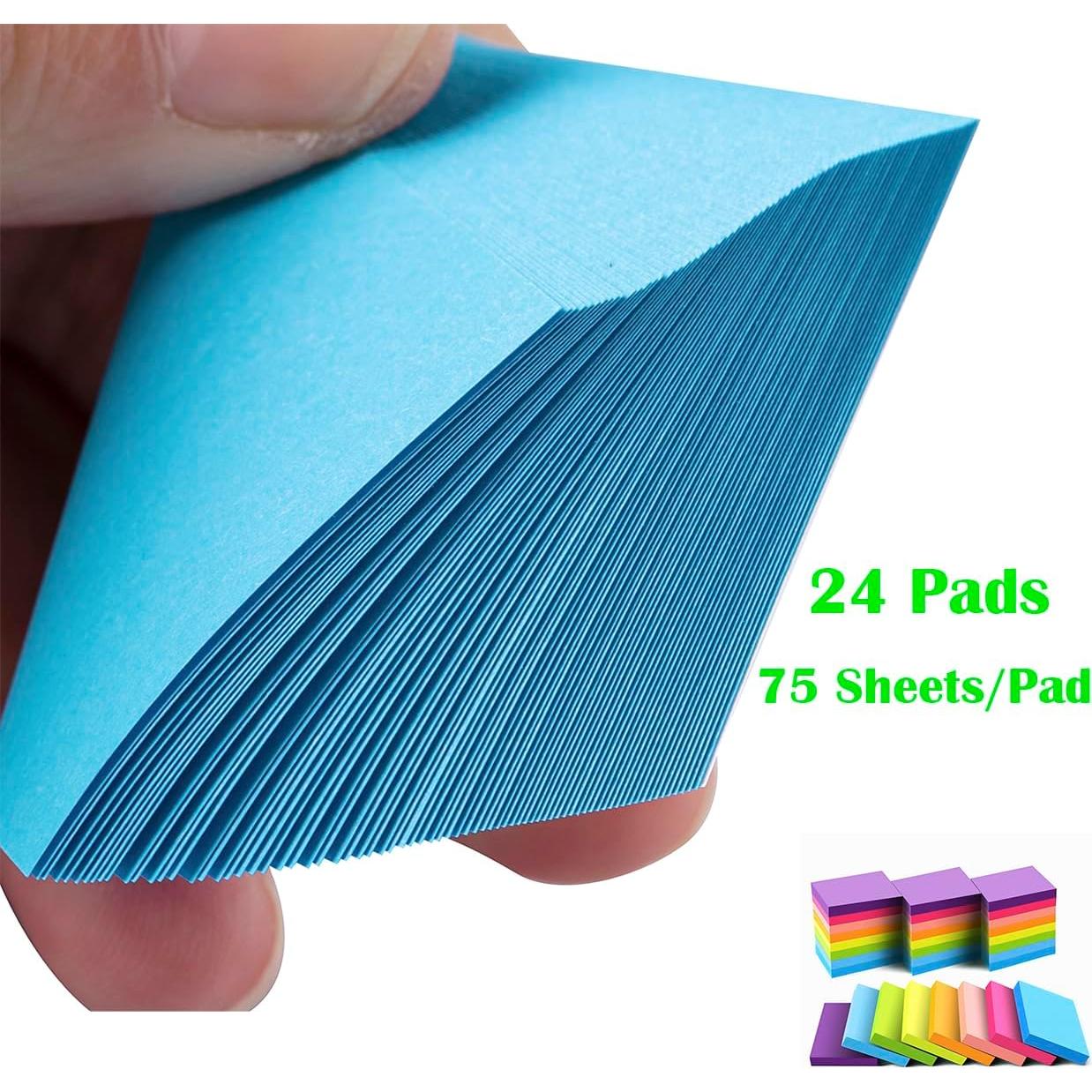 Notas Adhesivas Mini Vanpad 3.81x5.08 cm 24 Pzs Colores Brillantes