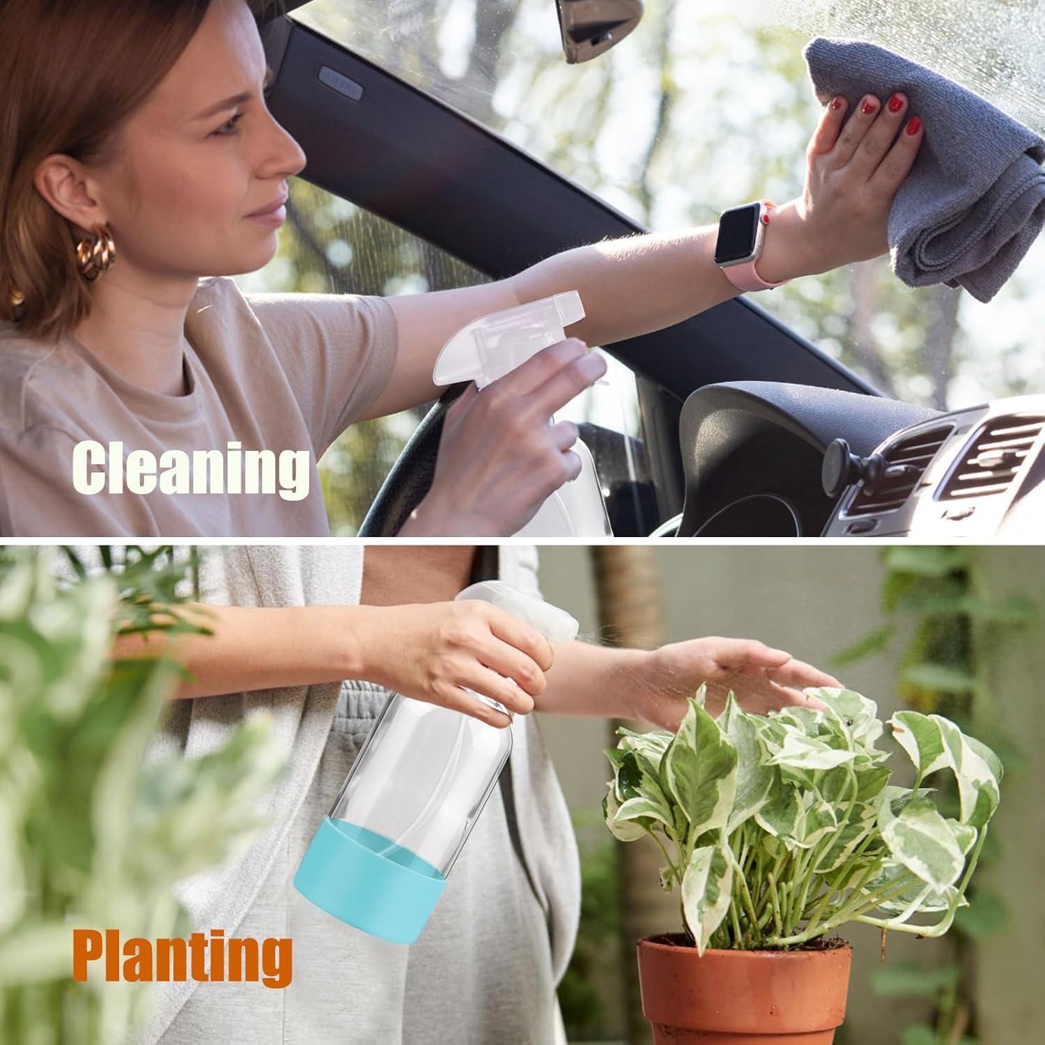 Botellas de Spray de Vidrio FANSTINOW 16 oz Reutilizables 2 Pzas