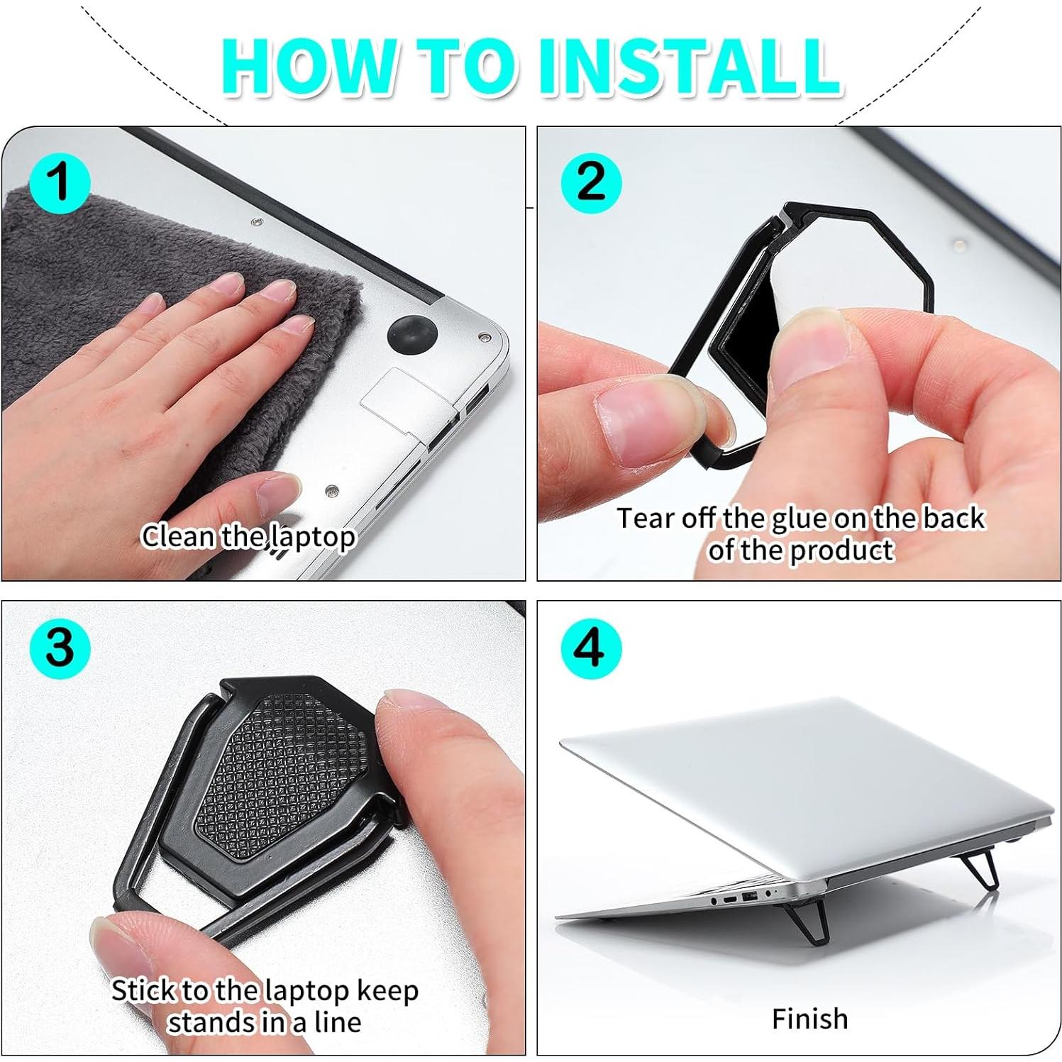 Soporte de Teclado Plegable Konohan para Laptop 4 Piezas