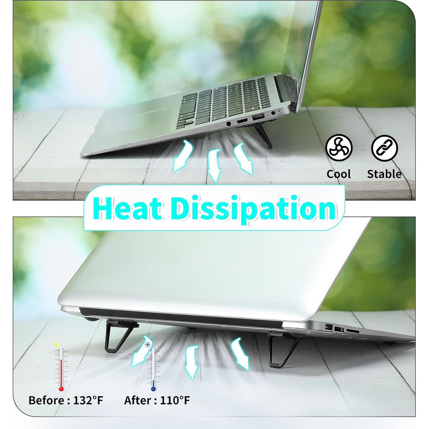 Soporte de Teclado Plegable Konohan para Laptop 4 Piezas