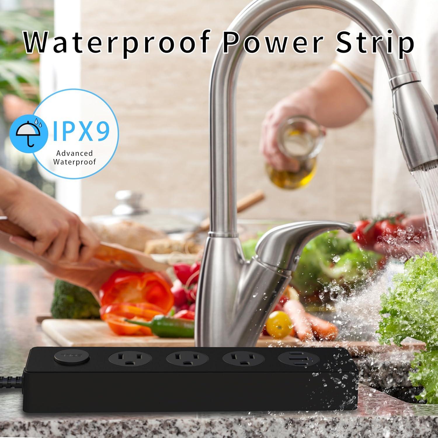 Toma de Corriente Exterior IPX9 SOLL con 3 Salidas y USB-C