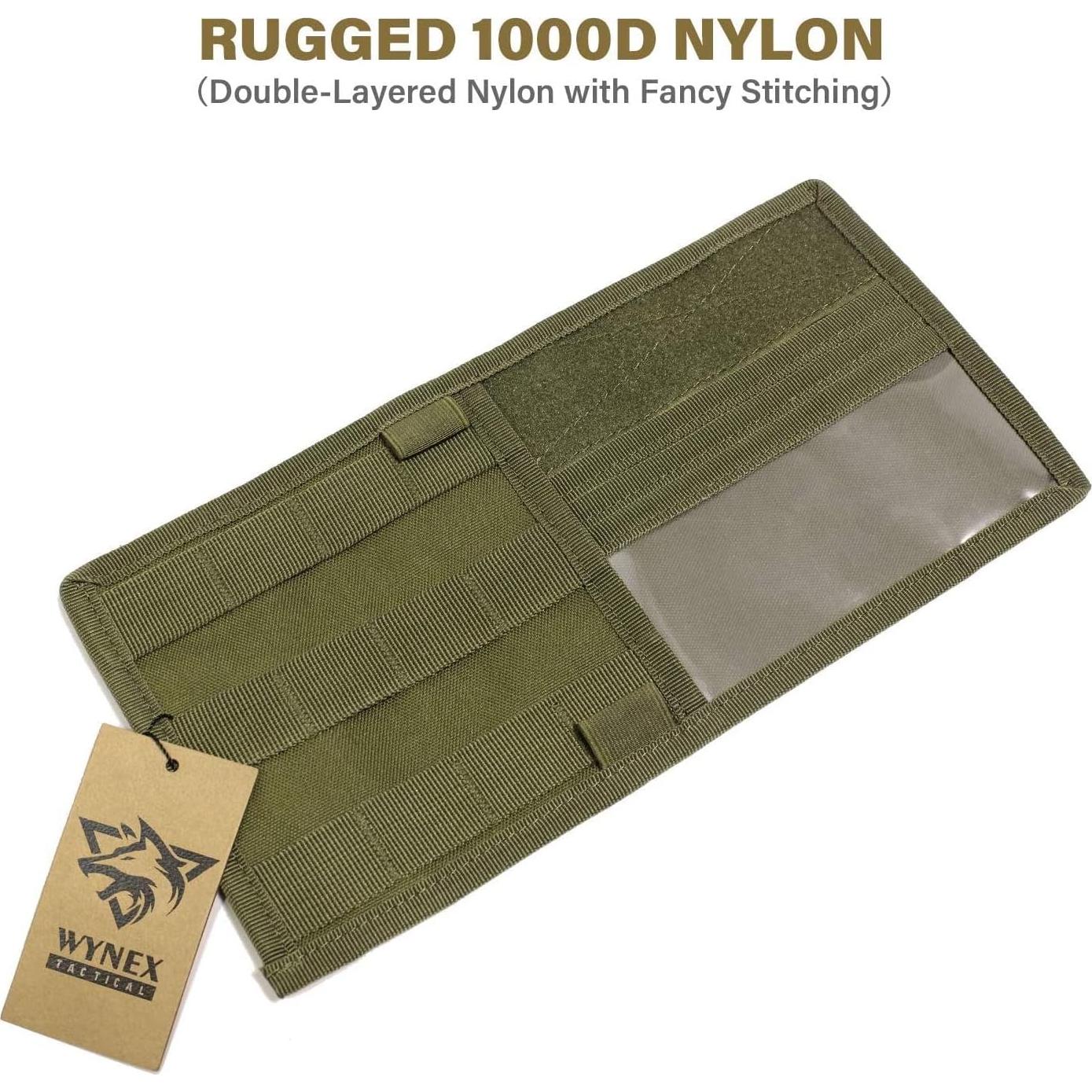 Organizador de Visera de Coche WYNEX Molle Verde Militar 30x16cm
