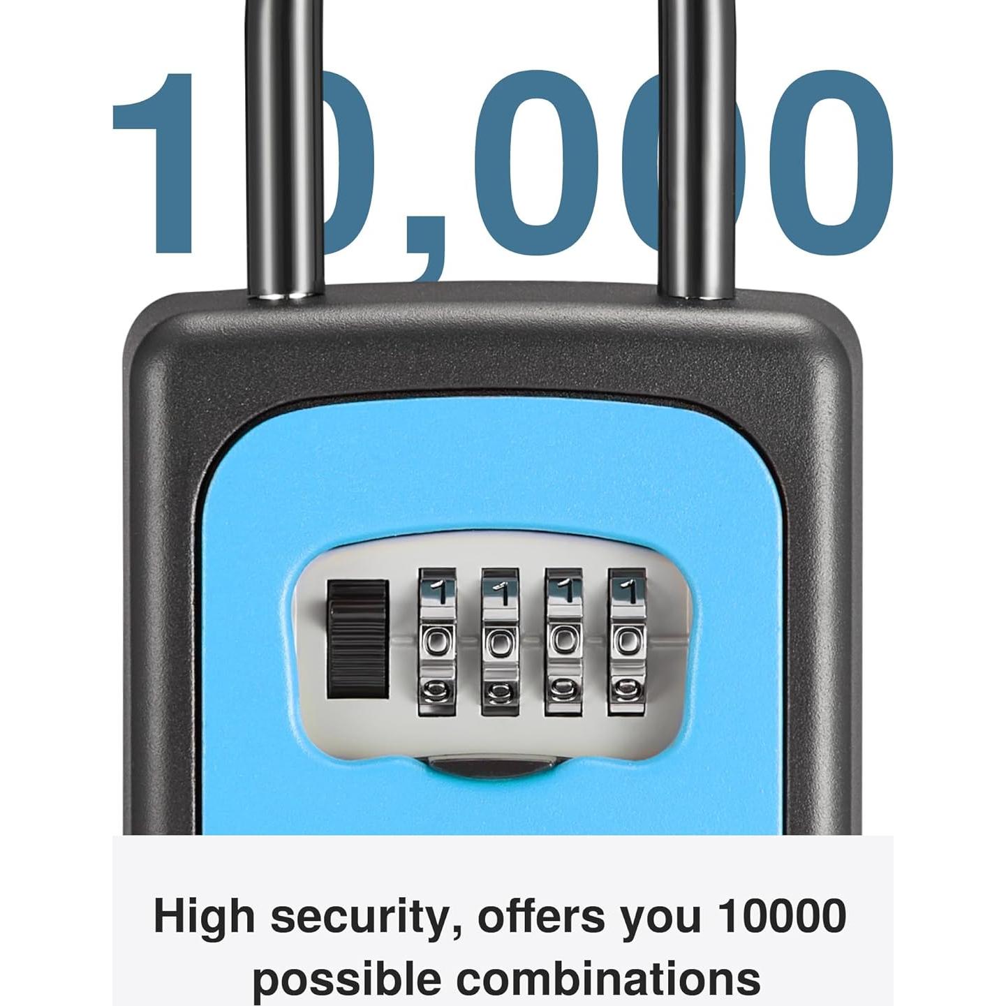 Caja de Llave Puroma Grande con Combinación Reajustable Azul