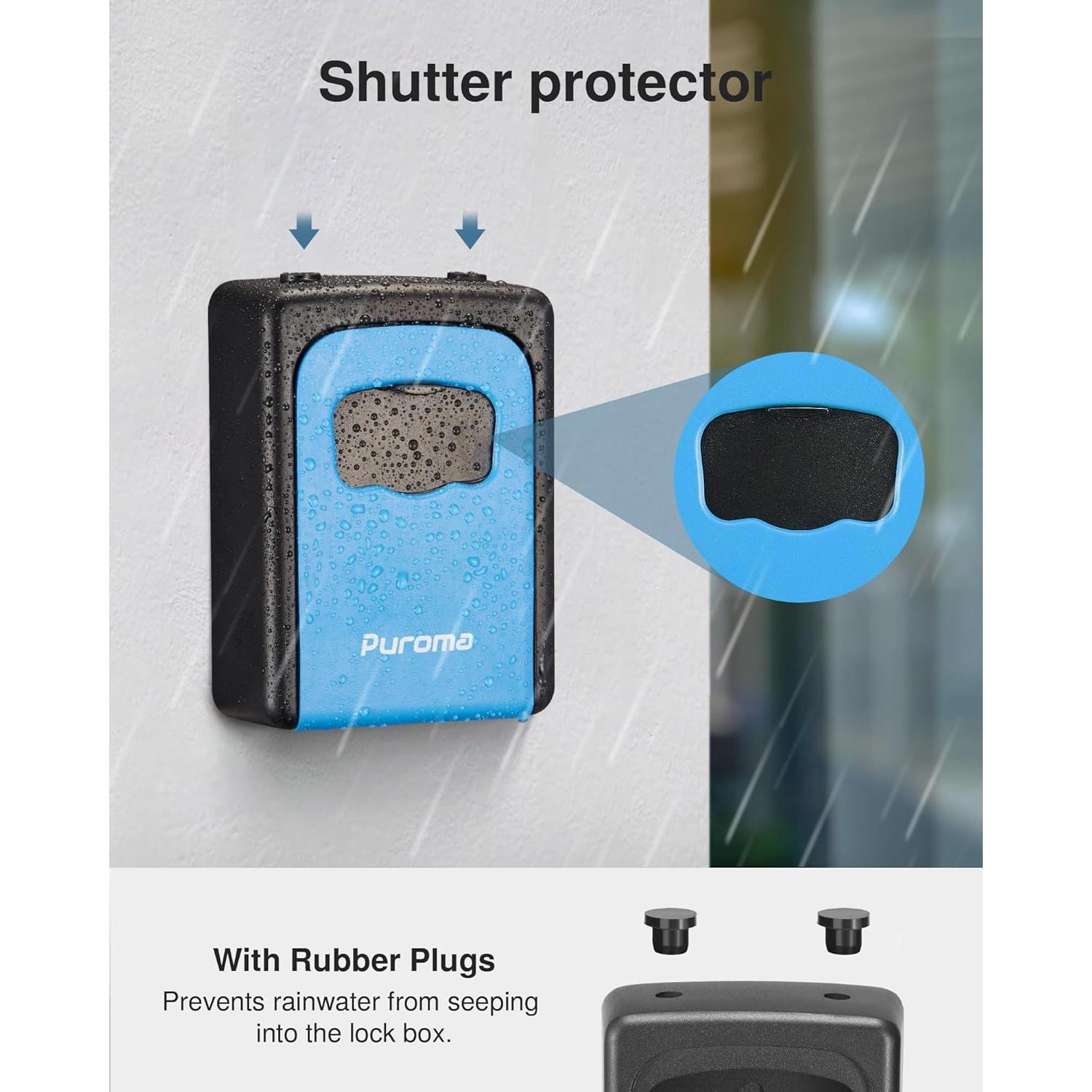 Caja de Llave Puroma Grande con Combinación Reajustable Azul