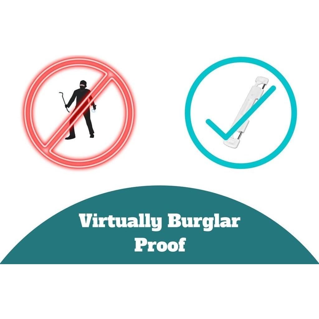 Cerradura de Doble Pestillo CAL Double Bolt para Puertas de Vidrio