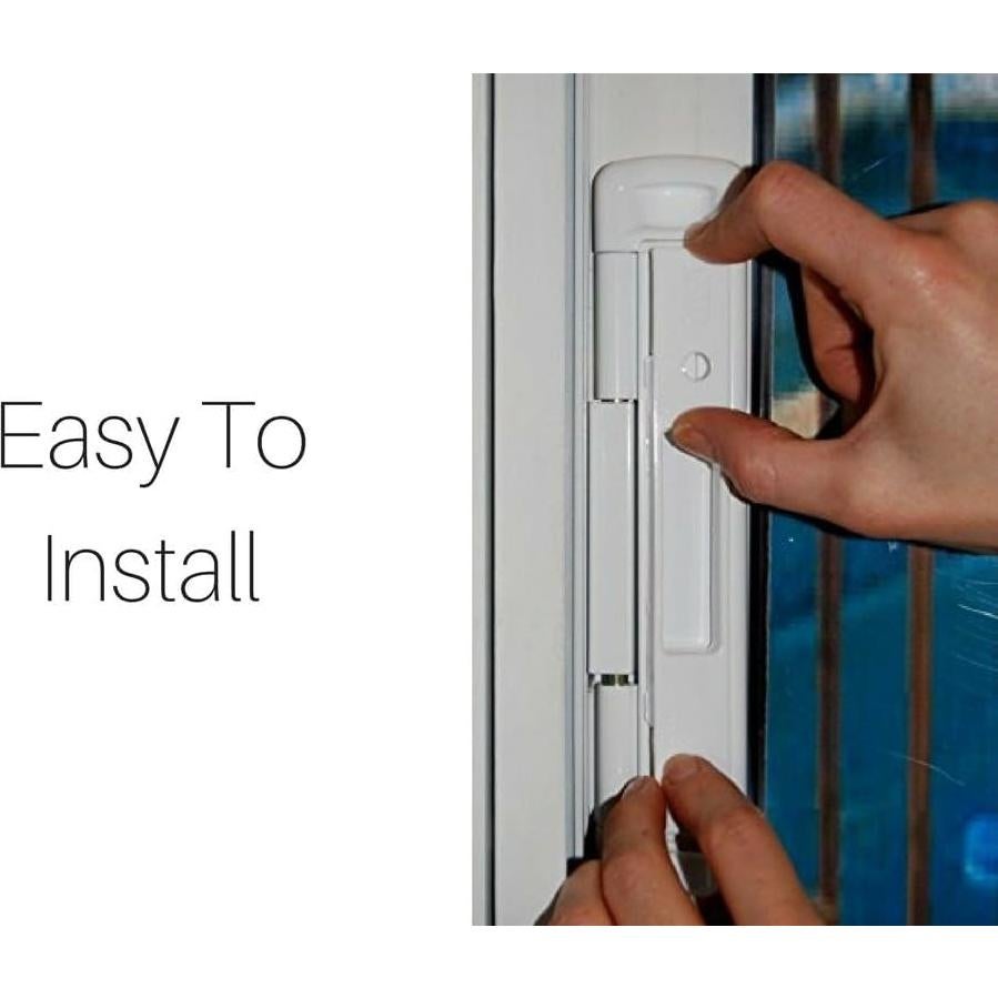 Cerradura de Doble Pestillo CAL Double Bolt para Puertas de Vidrio