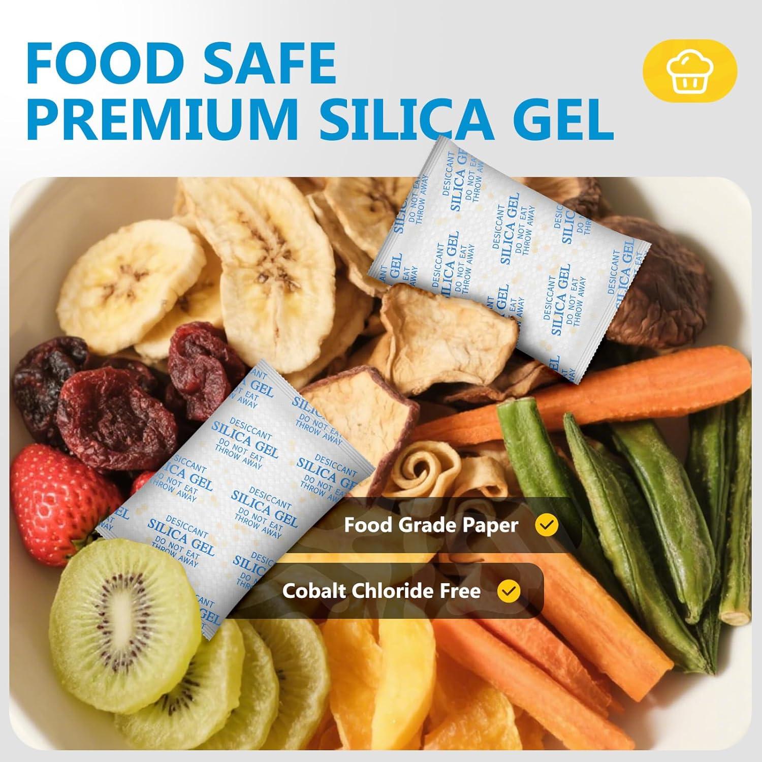 Absorbentes de Humedad Gel de Sílice 50g - 22 Paquetes